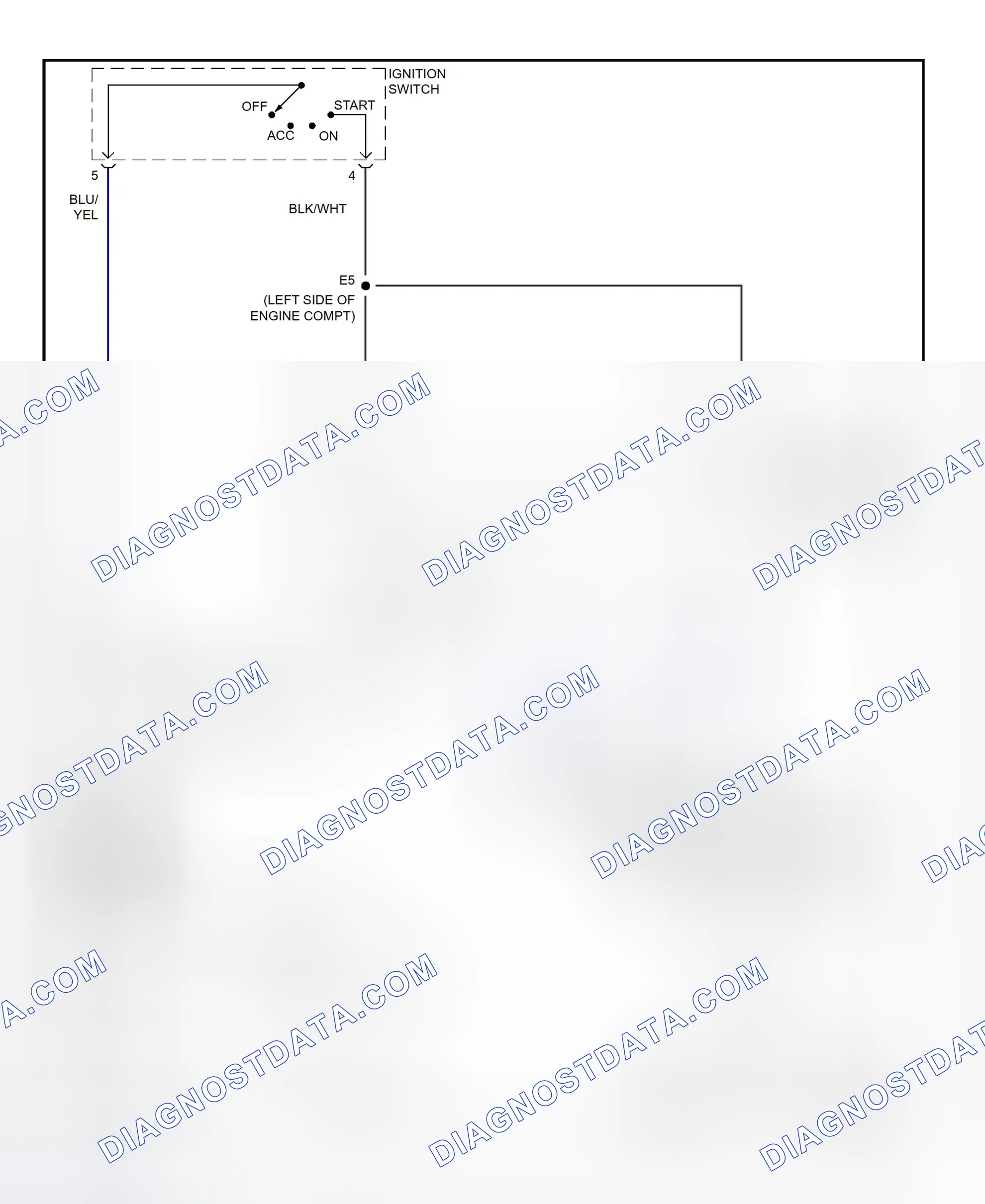 Fig. 26: Starting System Wiring Diagram (Highlander)