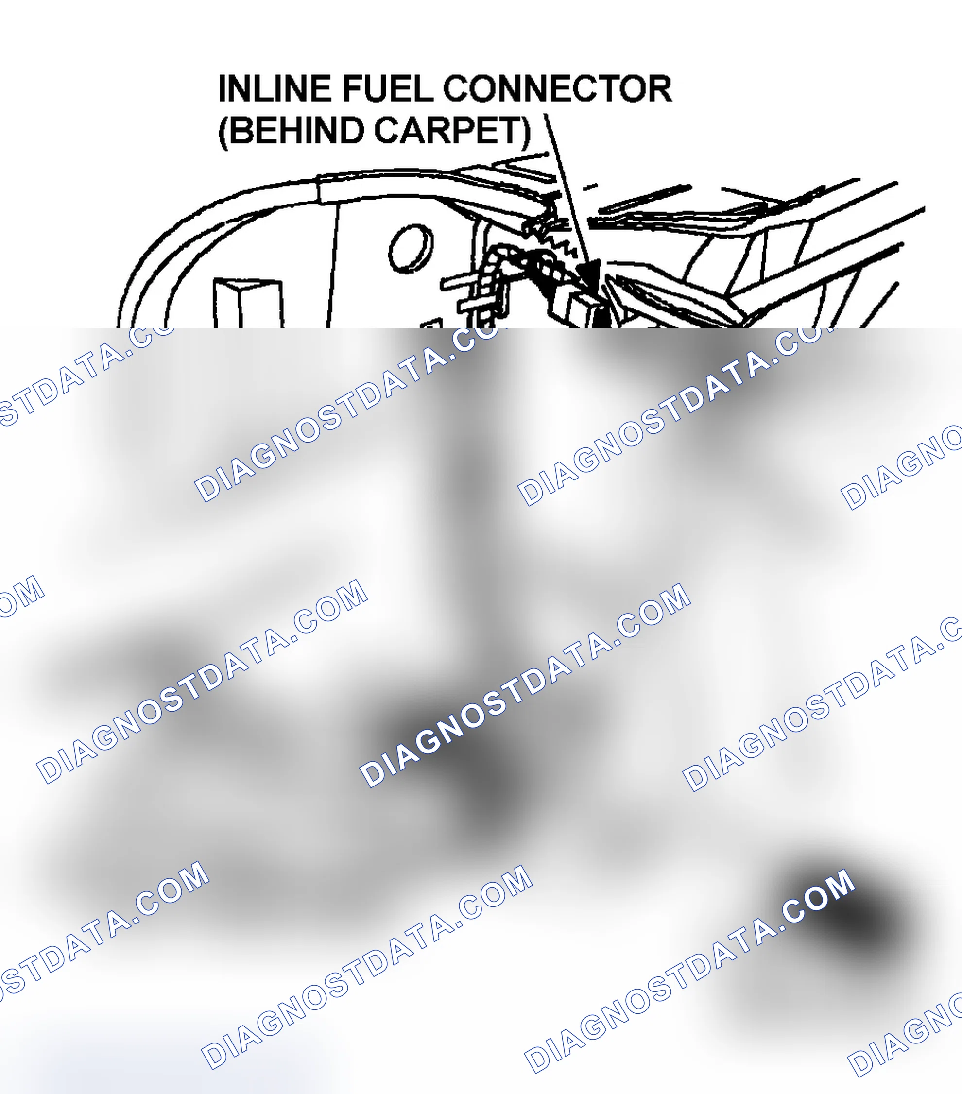 Scheme 29: Fuel Pump Test Connector Component Location (Saturn)