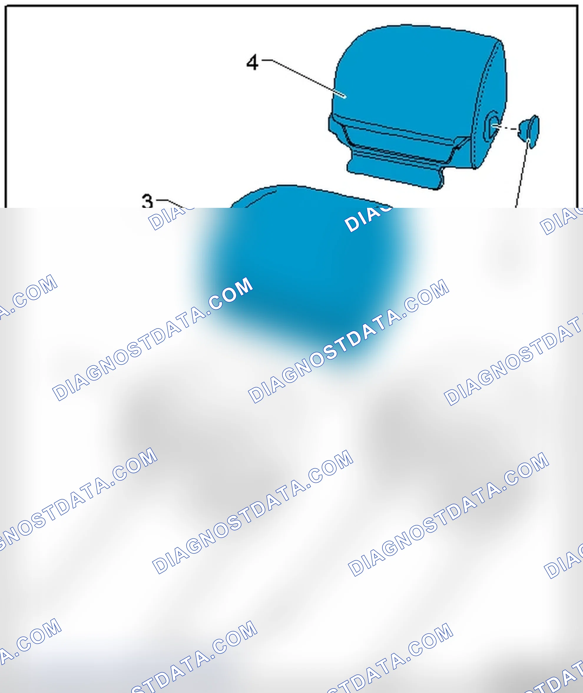 Scheme 640: HEADREST COVER AND PADDING OVERVIEW