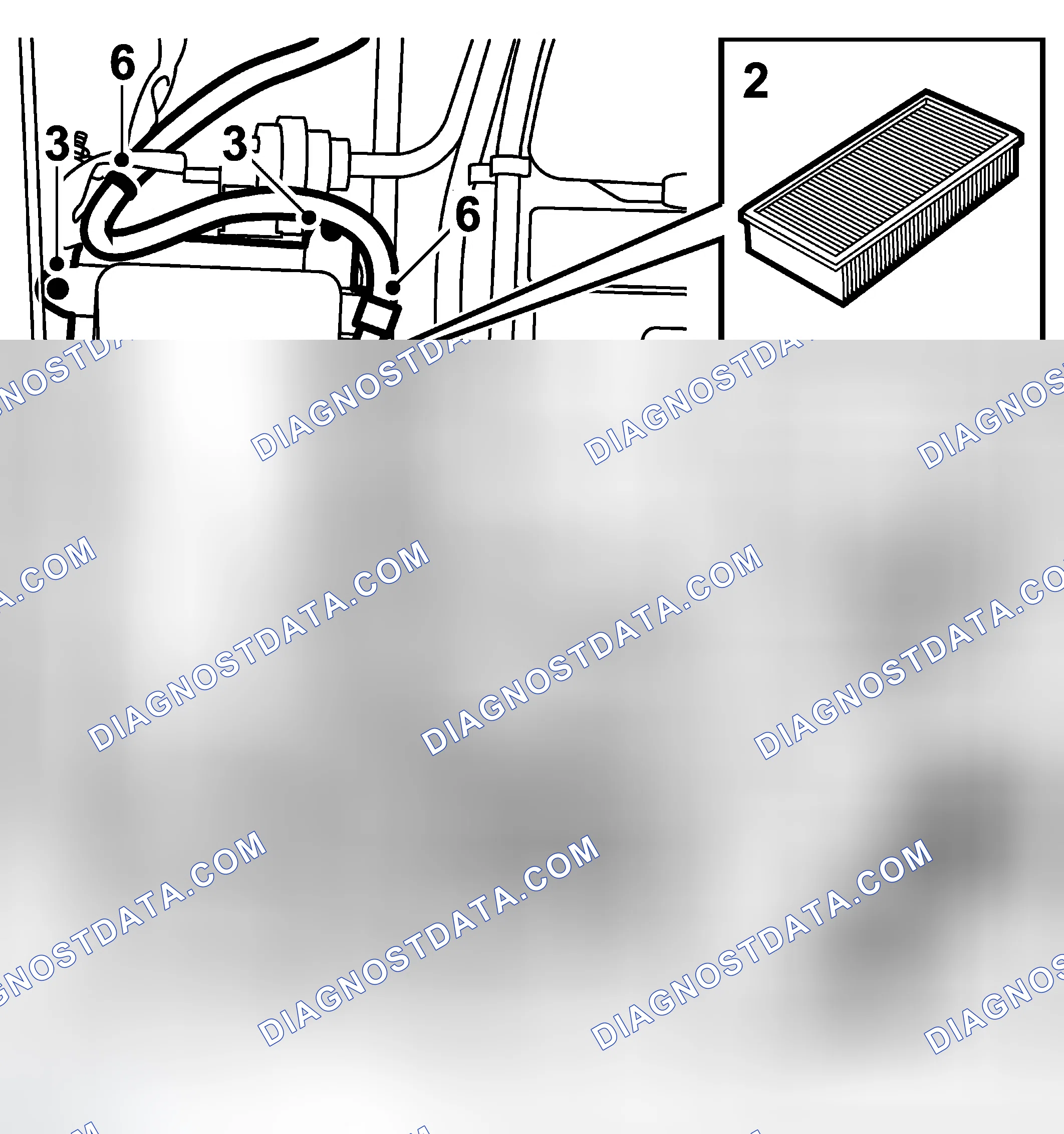 Scheme 40: Fitting Air Cleaner Filter Element (B235R)