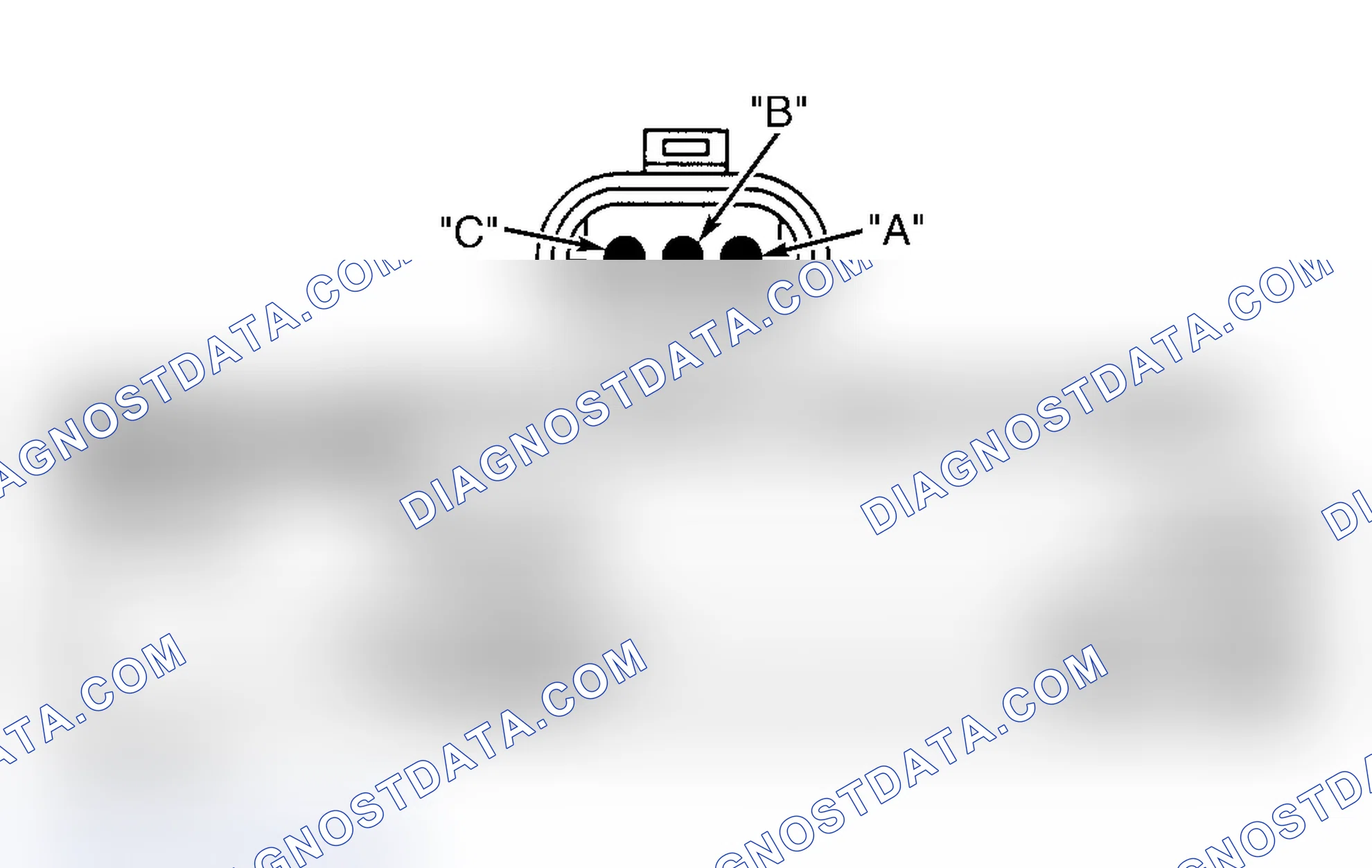 Scheme 769: ENGINE OIL PRESSURE SENSOR CONNECTOR END VIEW