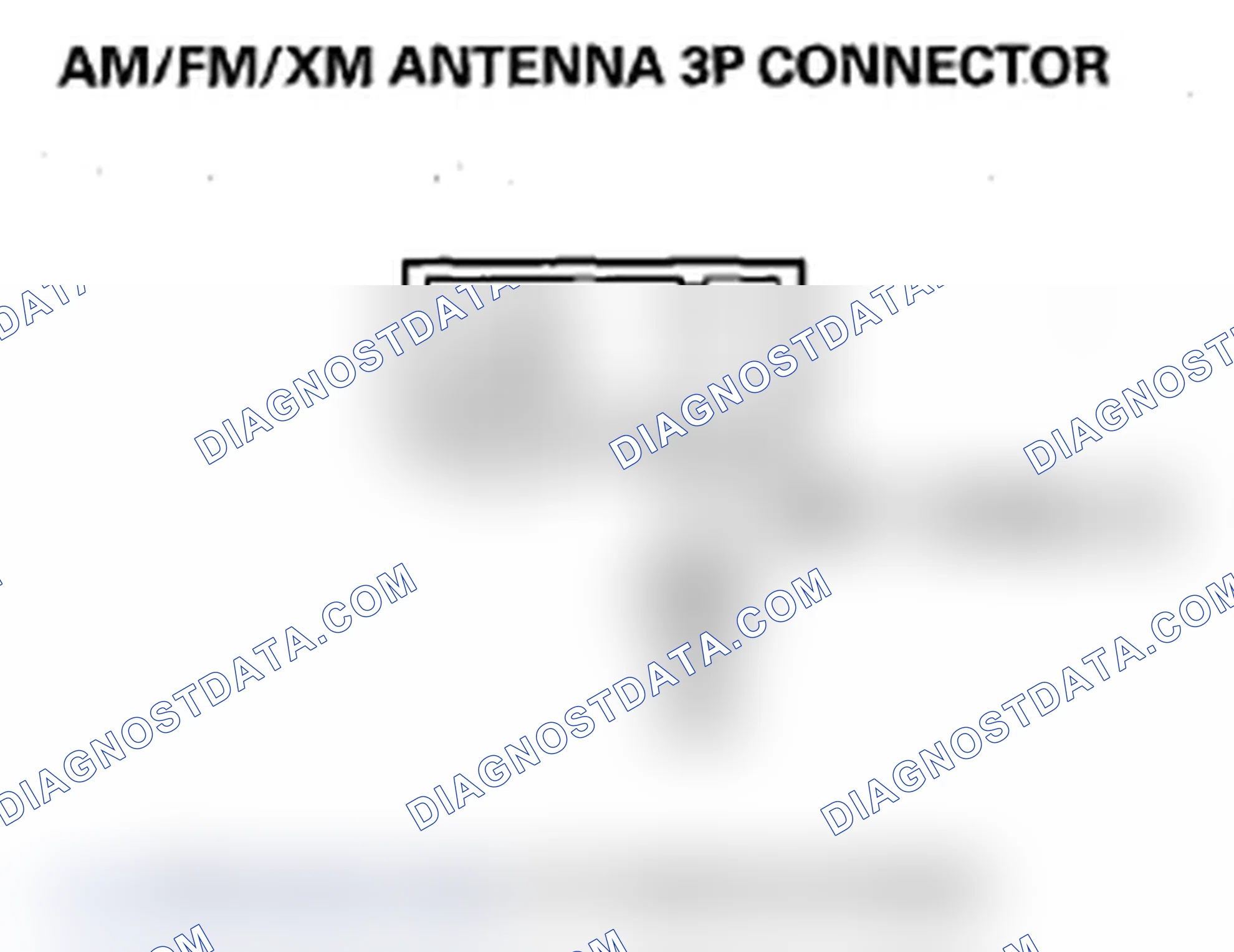 Scheme 101: Poor AM or FM radio reception or interference (without navigation)