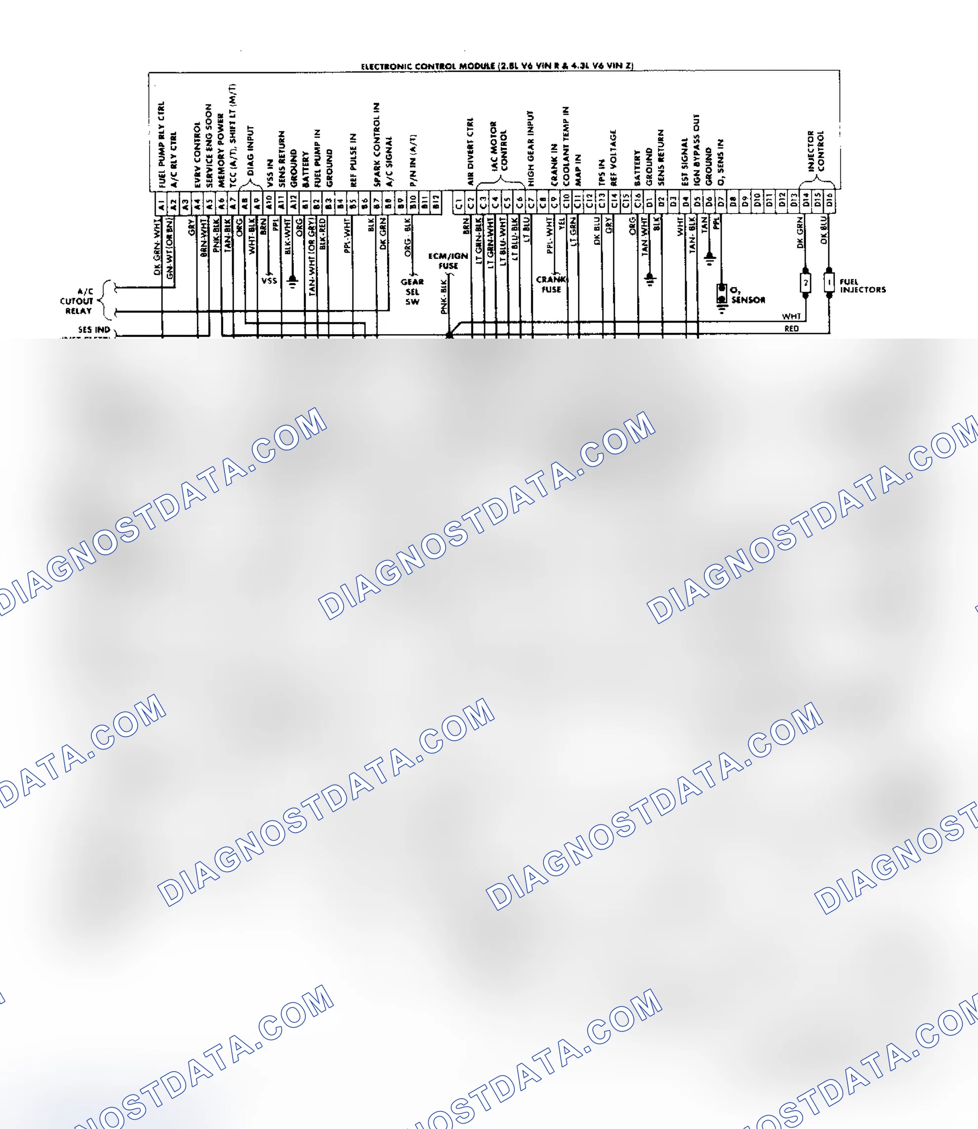 Scheme 179: "S/T" Series (2.8L & 4.3L) Wiring Diagram