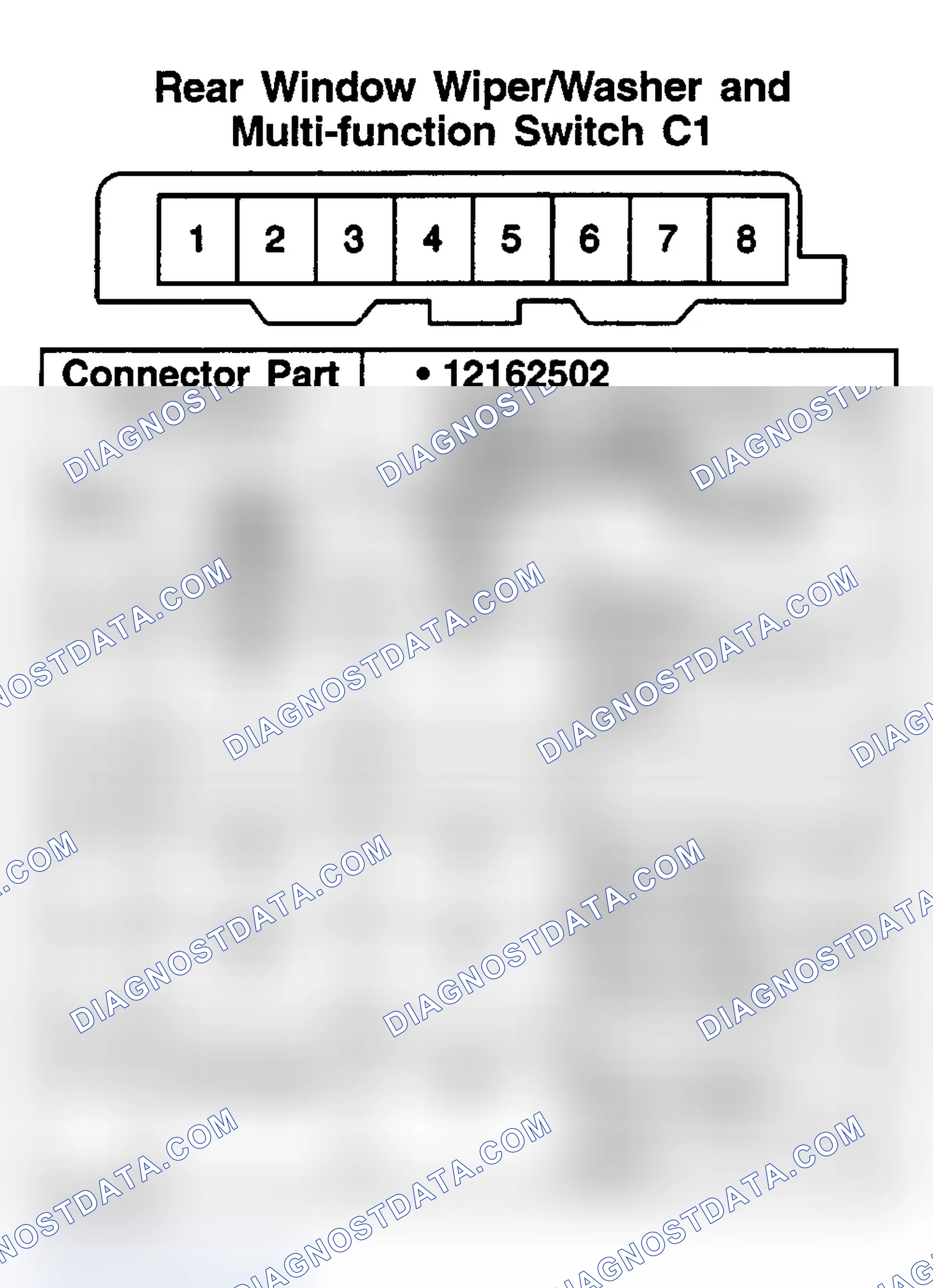 Scheme 80: REAR WINDOW WIPER/WASHER & MULTI-FUNCTION SWITCH C1