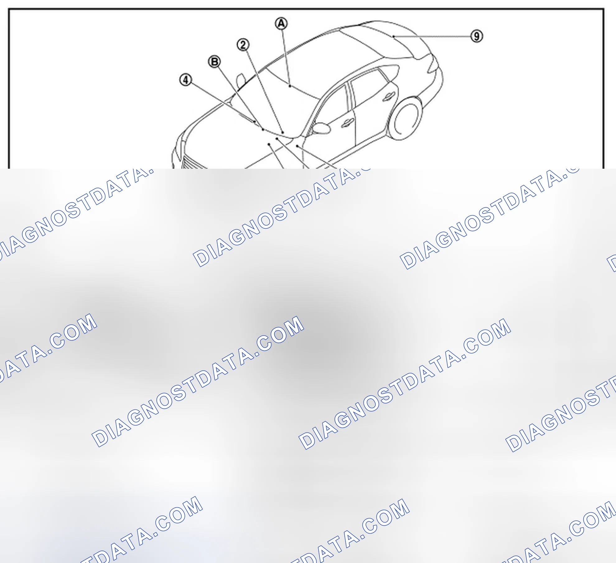 Scheme 145: LANE DEPARTURE WARNING (LDW) SYSTEM: Component Parts Location