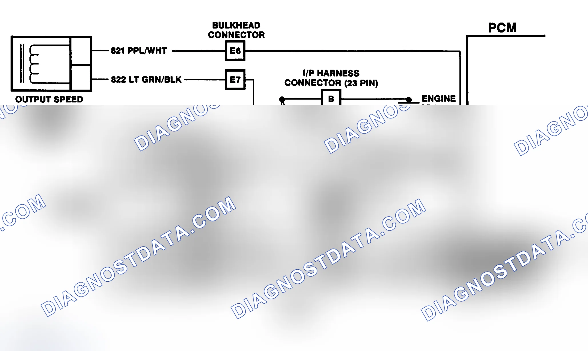 Scheme 15: DTC 16 Schematic (6.5L Diesel) Vehicle Speed Signal Buffer Fault