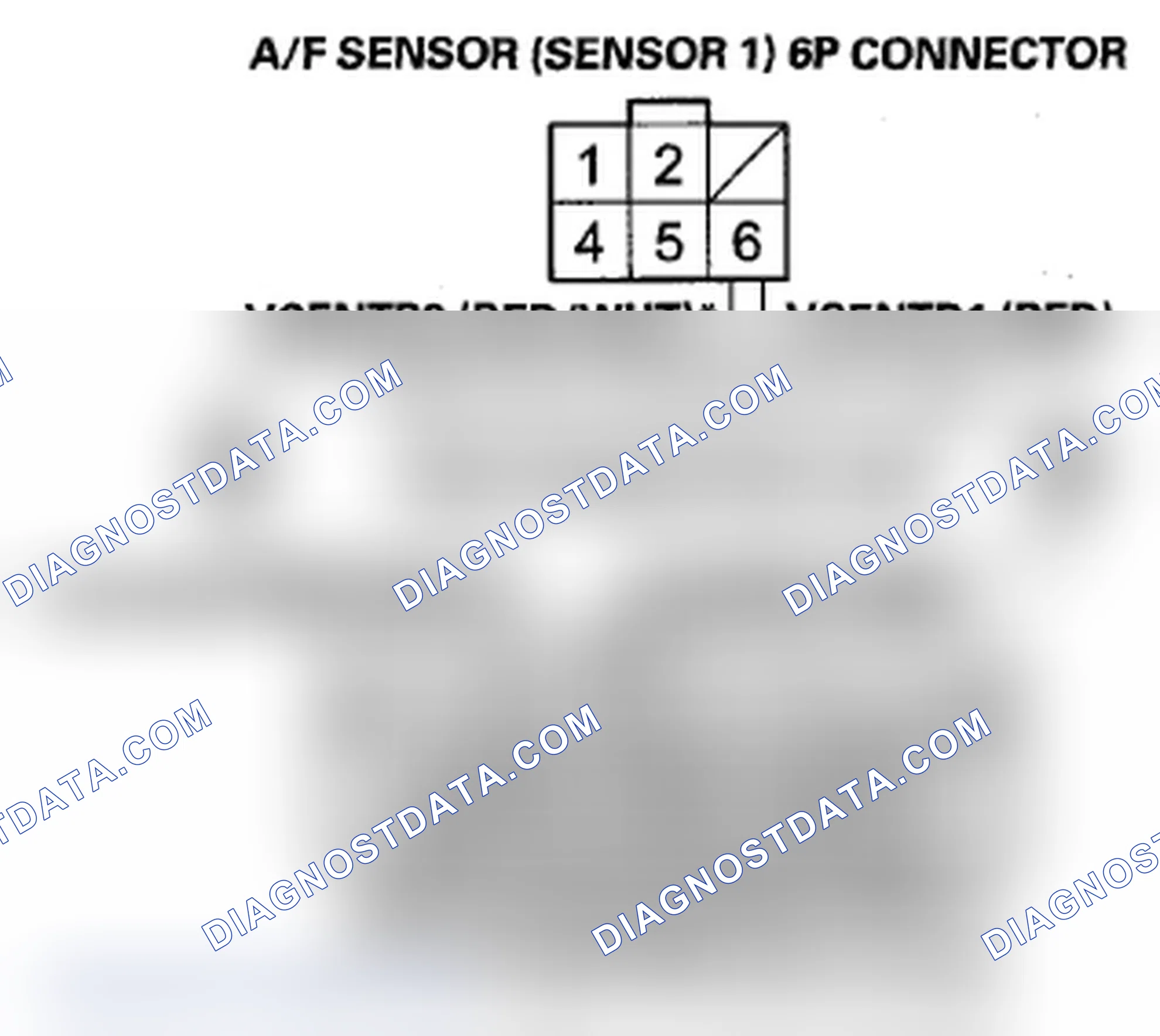 Scheme 198: DTC P2243: Rear A/F Sensor (Bank 1, Sensor 1) VCENT Circuit High Voltage; DTC P2247: Front A/F Senso
