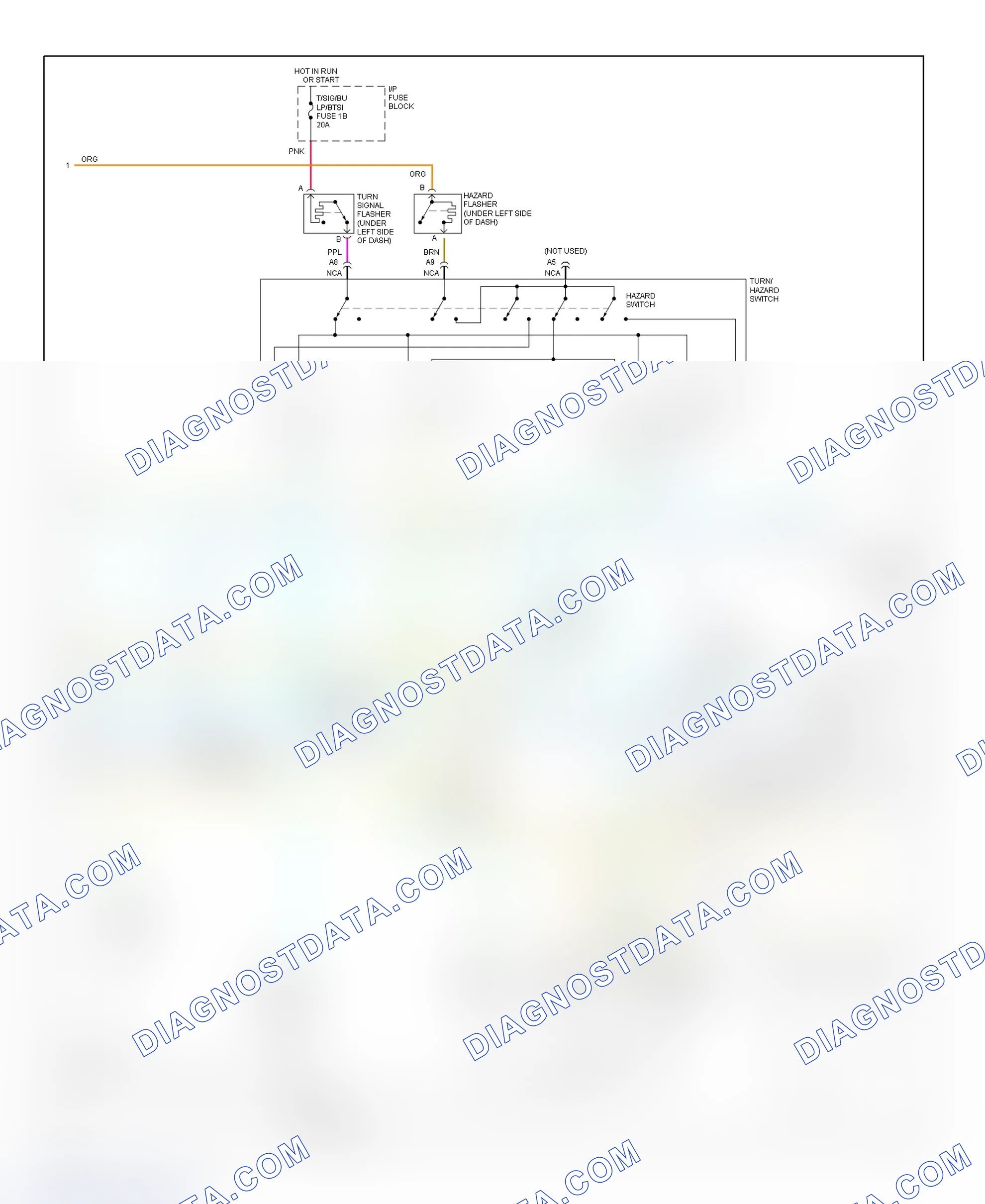 Scheme 8: Exterior Lights Wiring Diagram (Bonneville - Without Lamp Monitor - 2 Of 2)