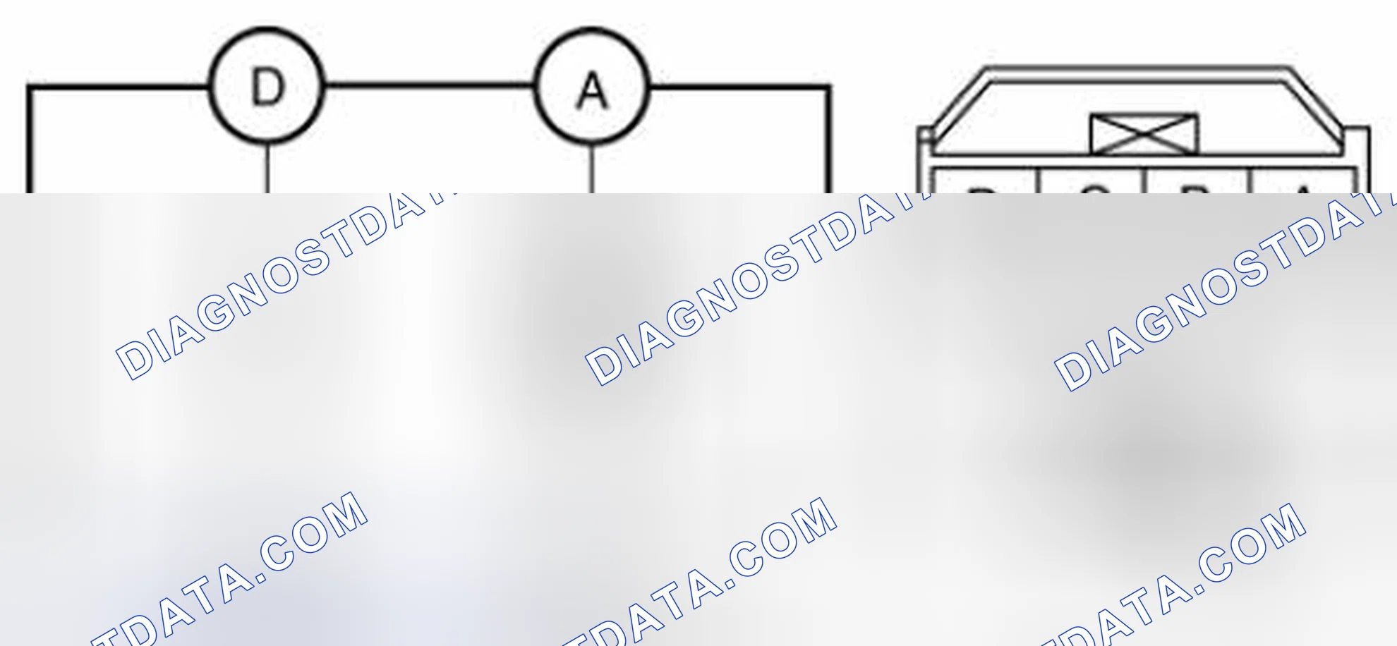 Scheme 61: Connecting Battery Voltage To Passenger Compartment Temperature Sensor Terminal A And Grounding Terminal C