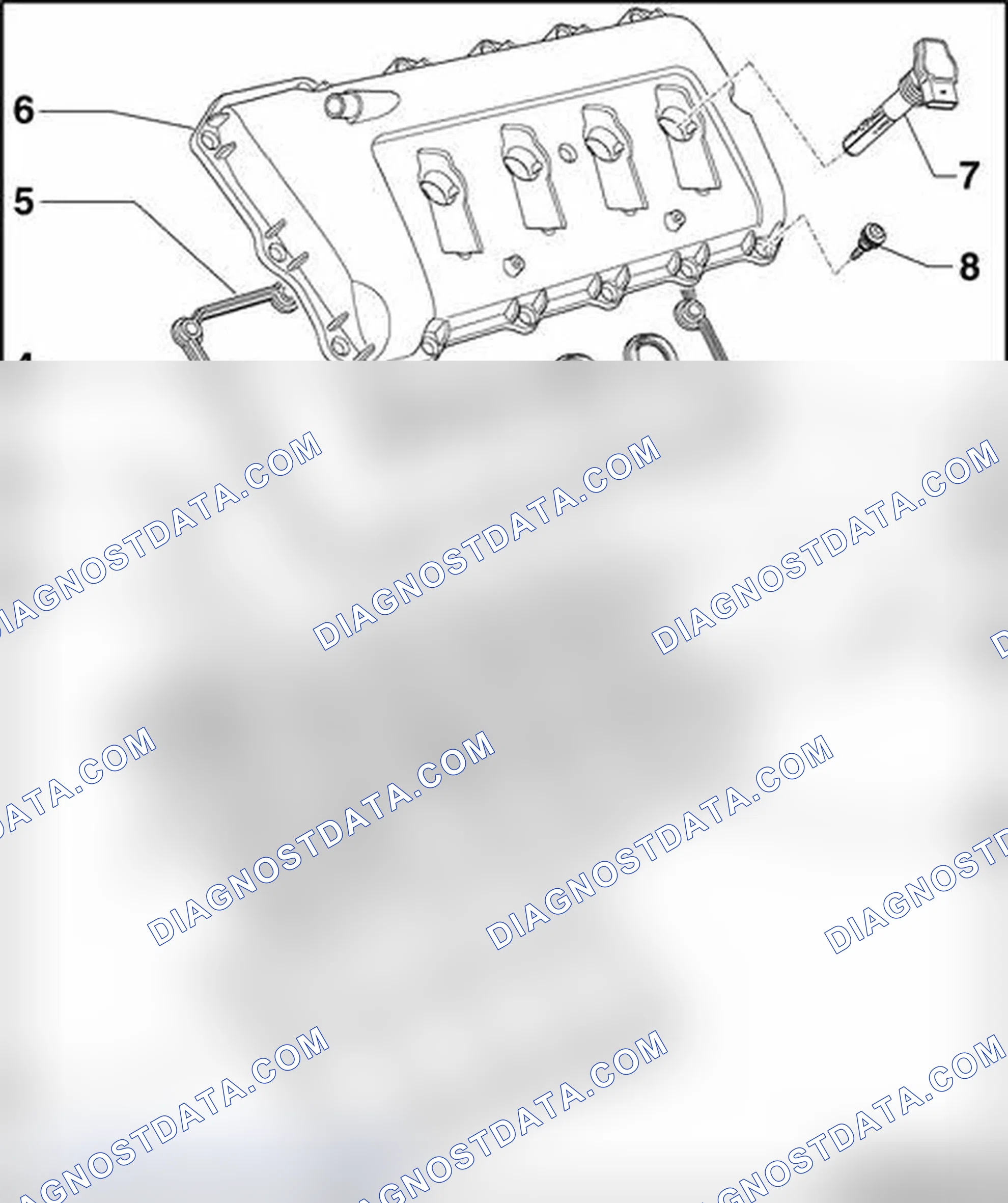 Scheme 533: Cylinder head, component overview