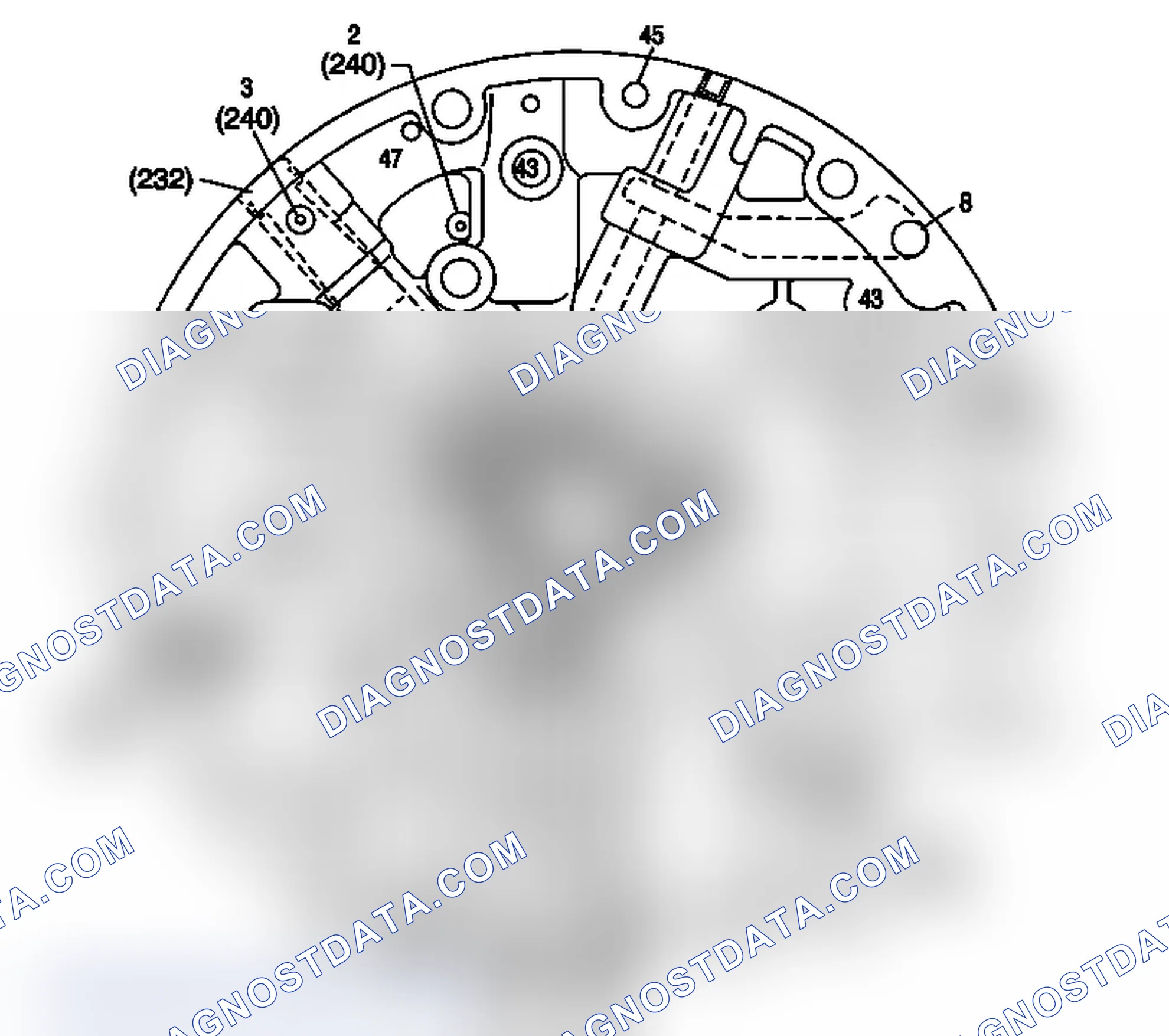 Scheme 26: Pump Cover Fluid Passages (Case Side)