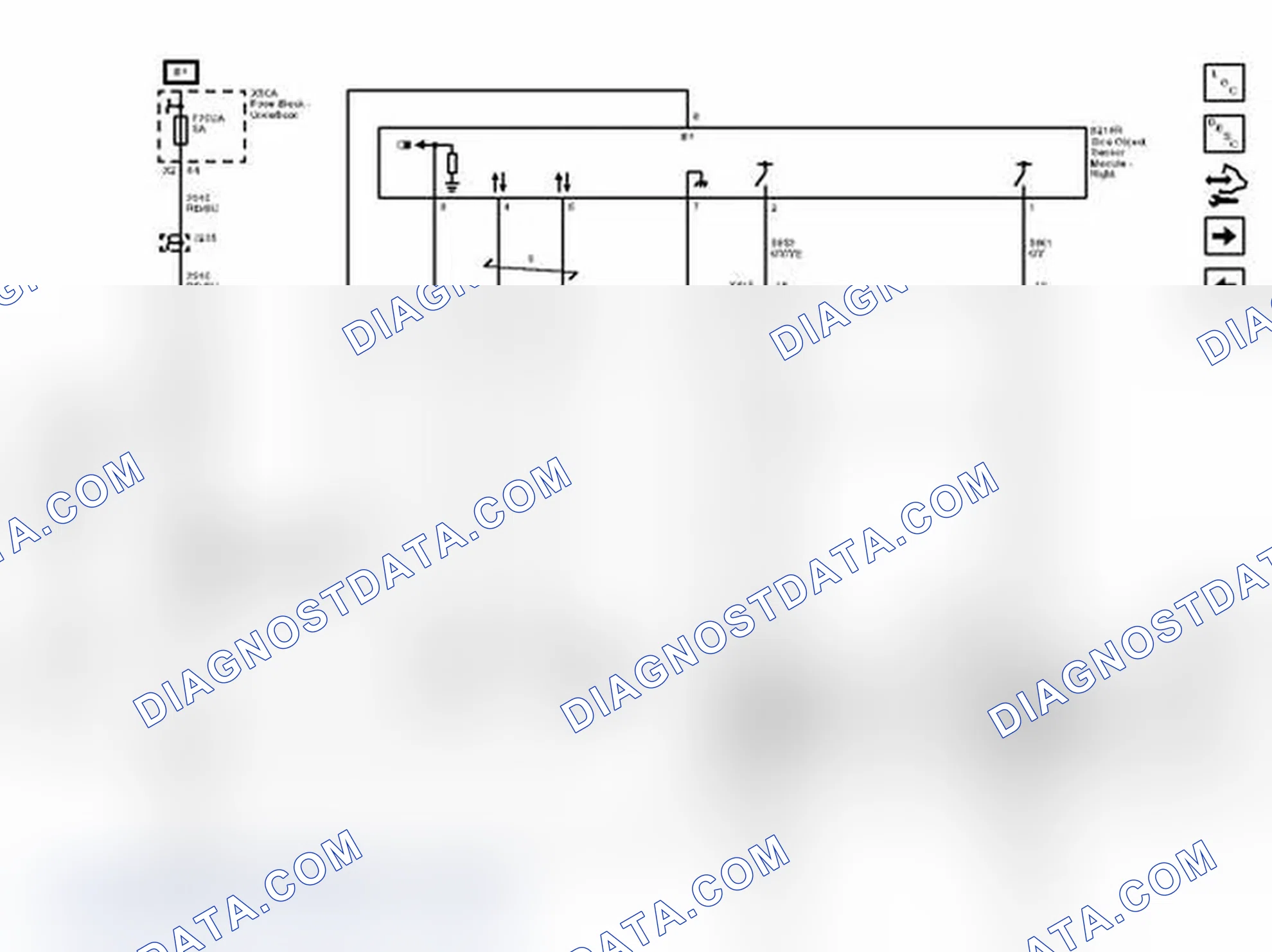 Scheme 3: Rear Cross Traffic Alert (UFG) and Side Object Detection (UFT)