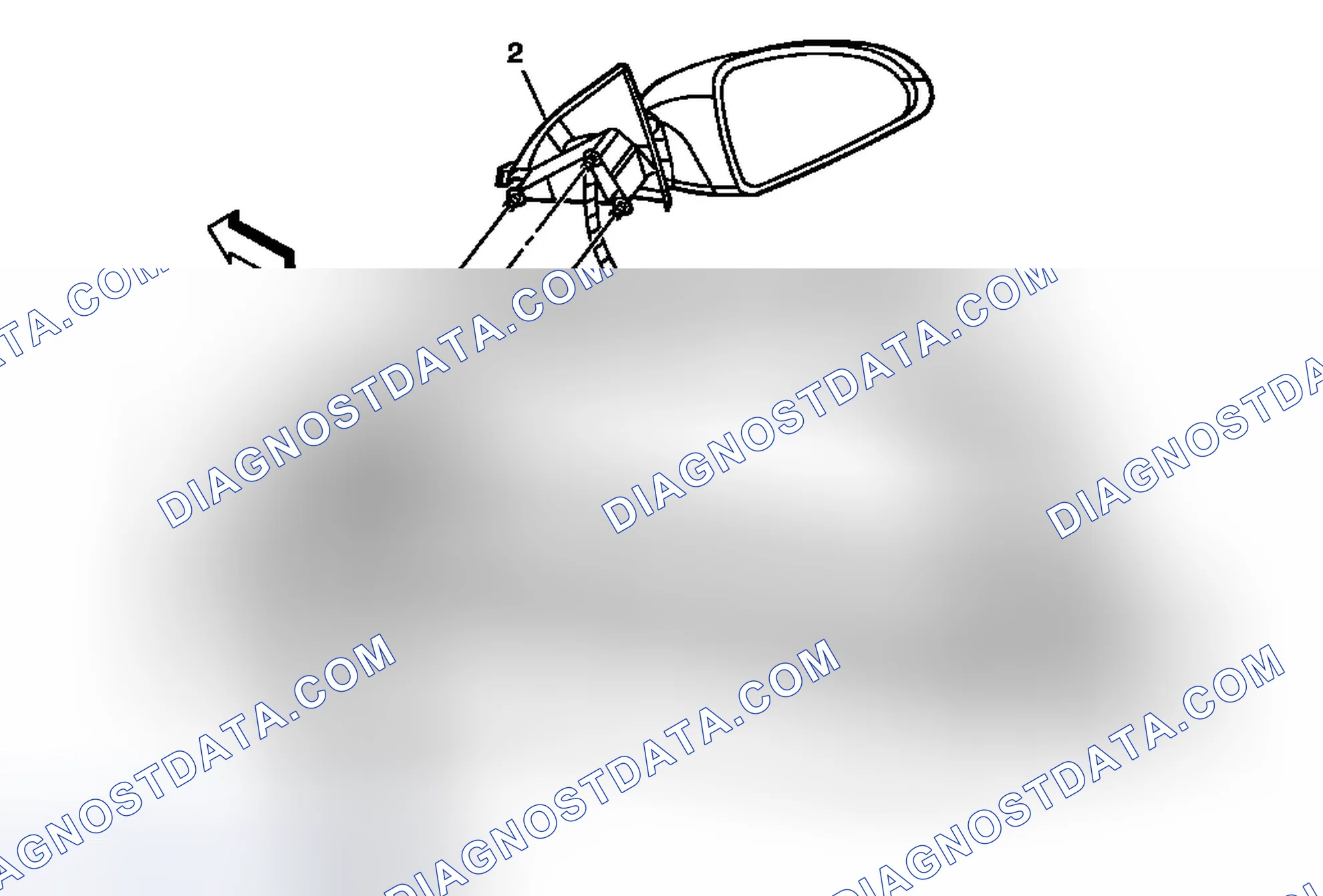Scheme 8: Outside Rearview Mirror Replacement (Sedan)