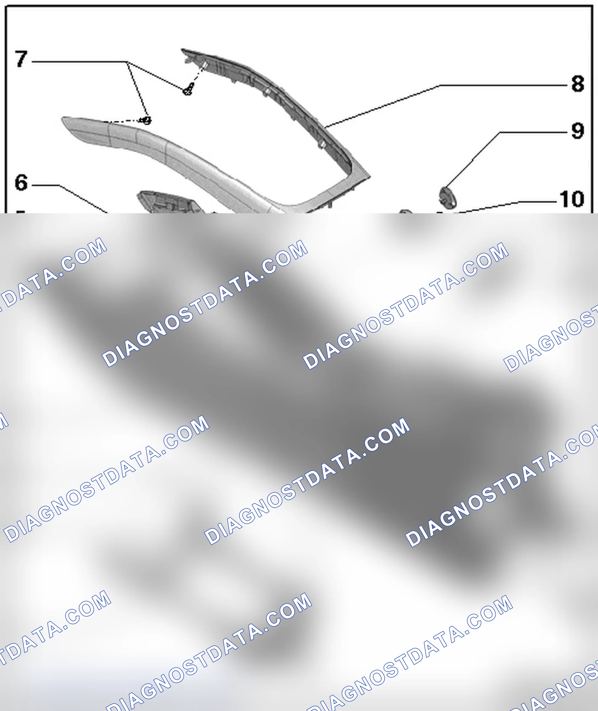 Scheme 7: CENTER CONSOLE COMPONENTS OVERVIEW