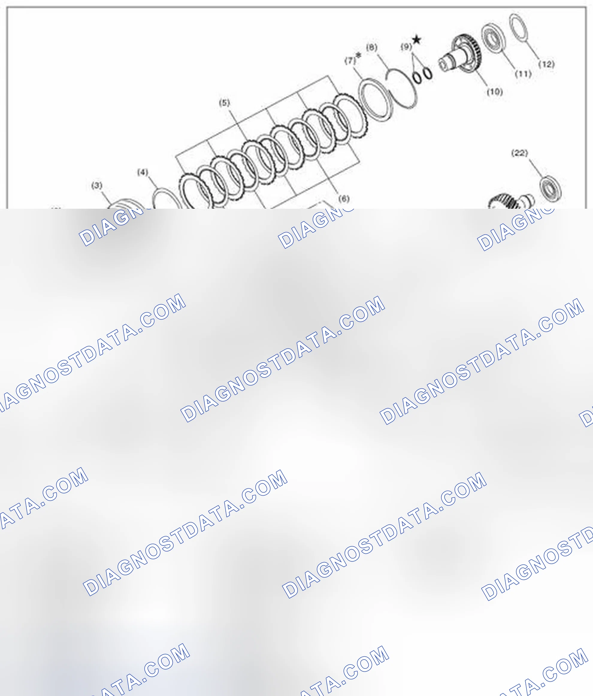 Scheme 883: FRONT REDUCTION DRIVE GEAR AND FRONT REDUCTION DRIVEN GEAR