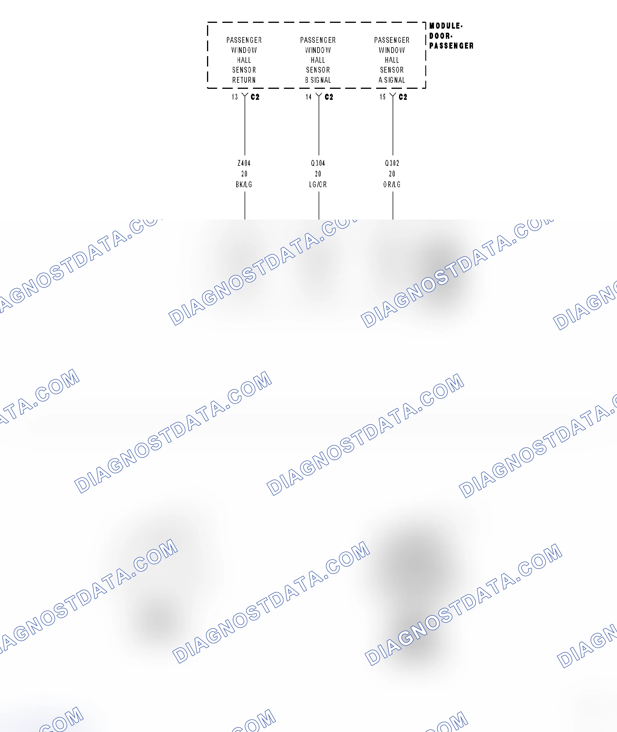 Scheme 46: B1865 - PASSENGER WINDOW POSITION SENSOR CIRCUIT PERFORMANCE - PDM