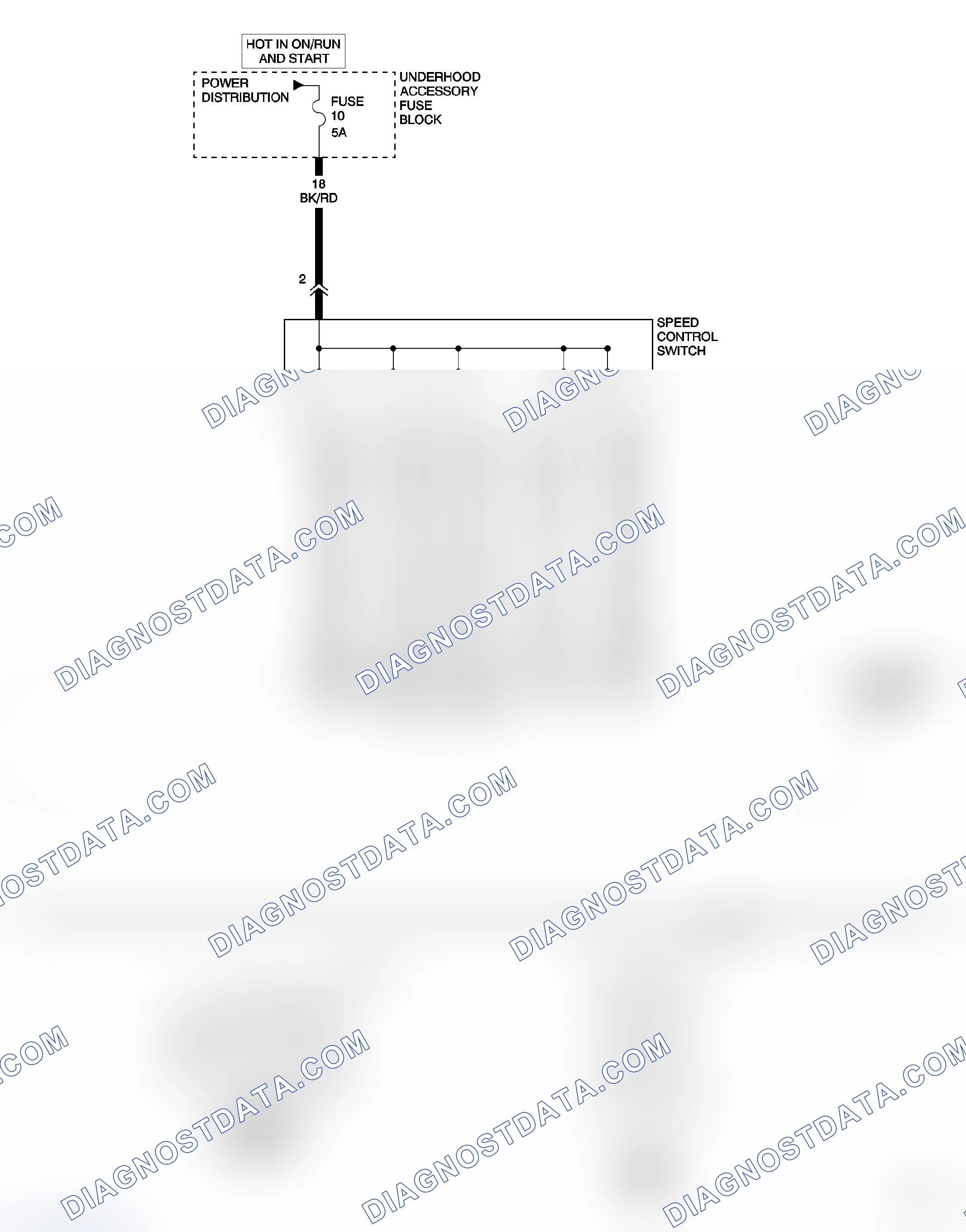Scheme 256: P0575-SPEED CONTROL SWITCH INPUT CIRCUIT