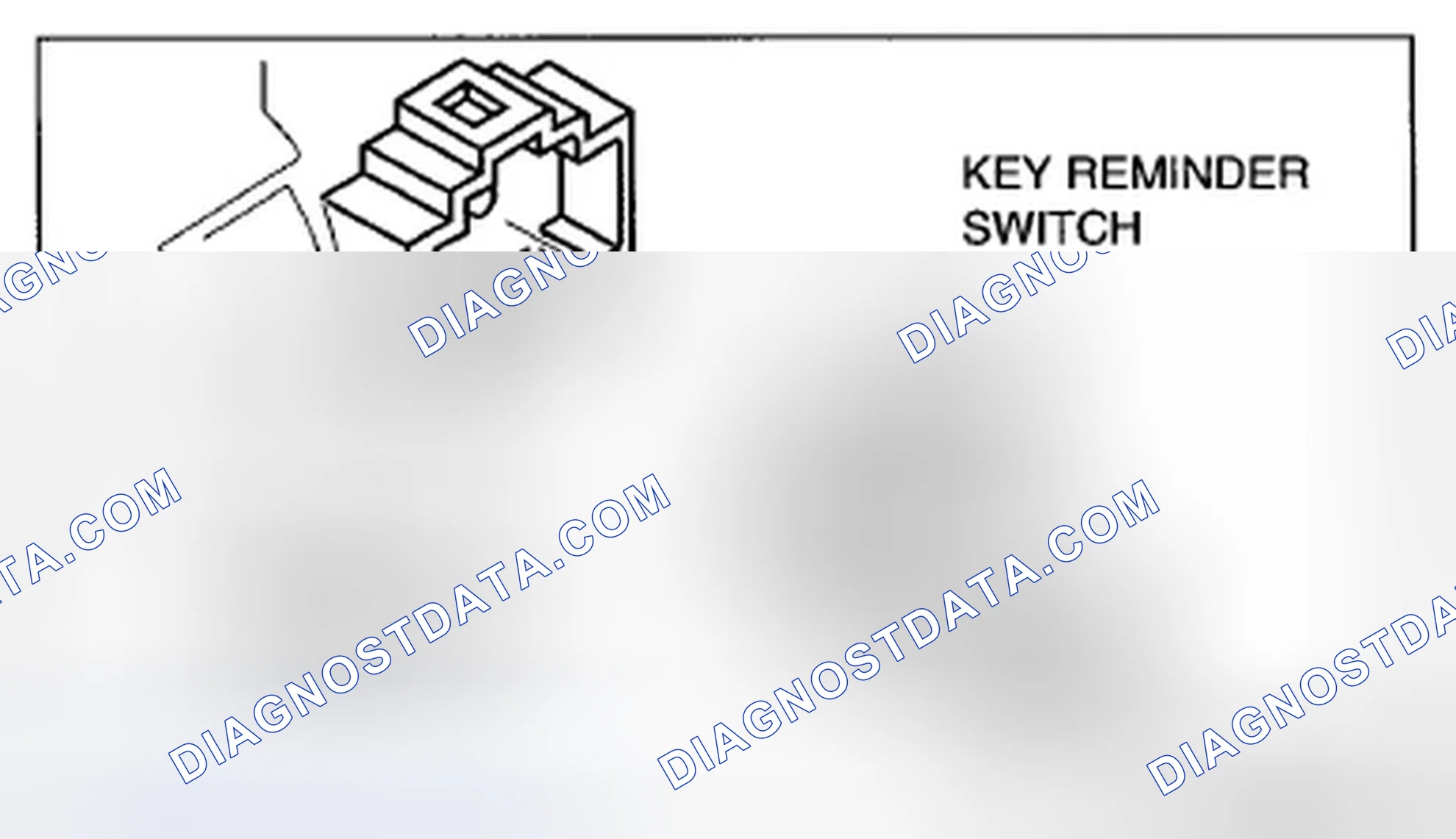 Scheme 10: KEY REMINDER SWITCH REMOVAL/INSTALLATION [WITHOUT ADVANCED KEYLESS ENTRY AND START SYSTEM]