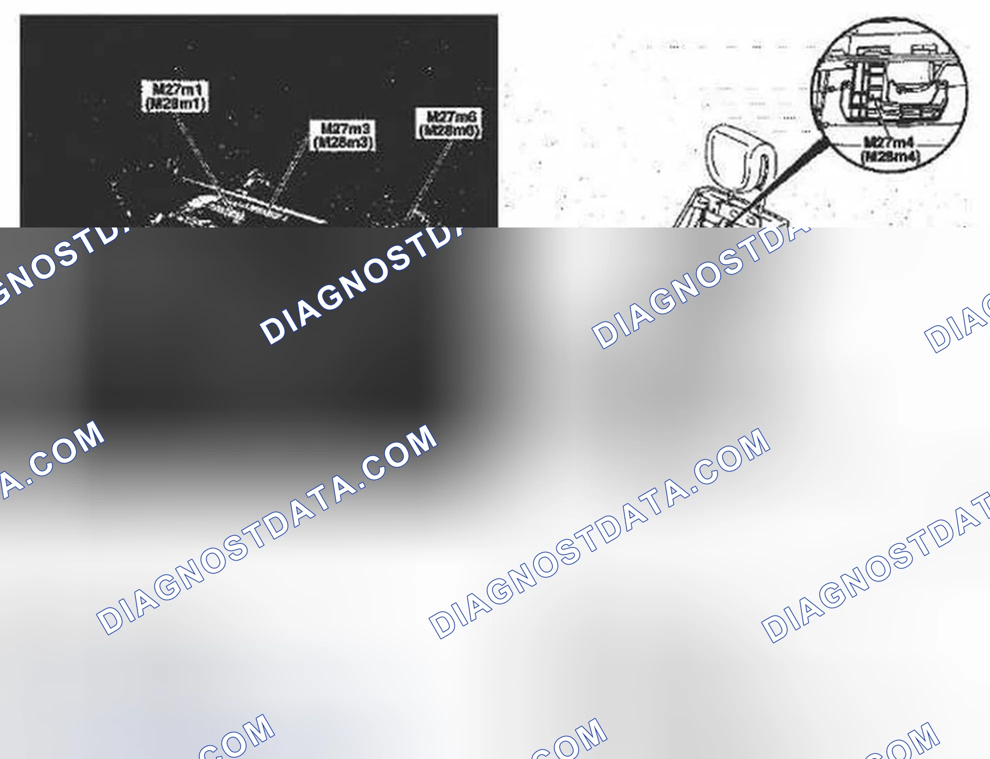 Scheme 24: Identifying Front Seat Adjustment Motor Group Components Location - Shown On Model 220