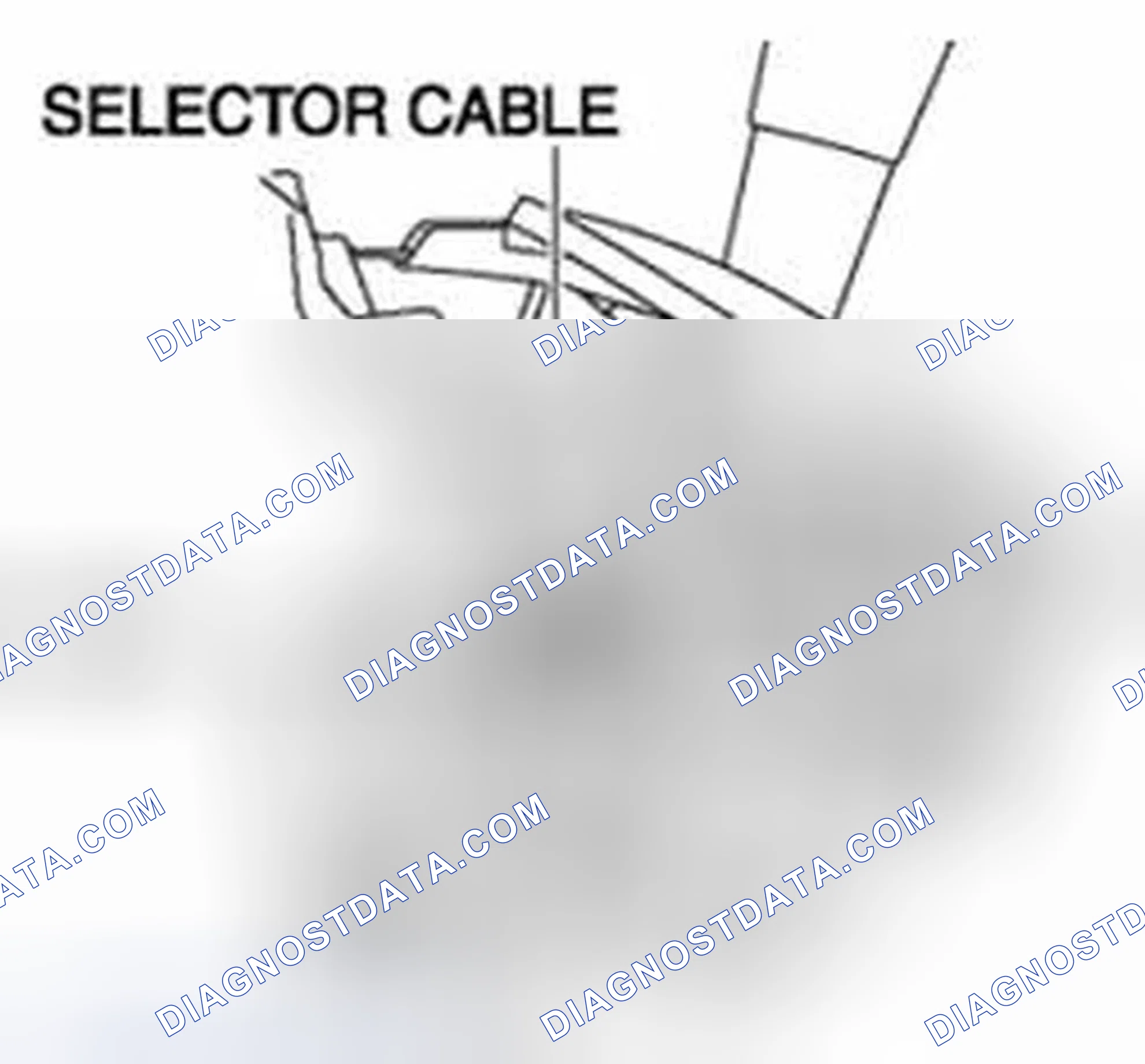 Scheme 454: Selector Cable Adjustment