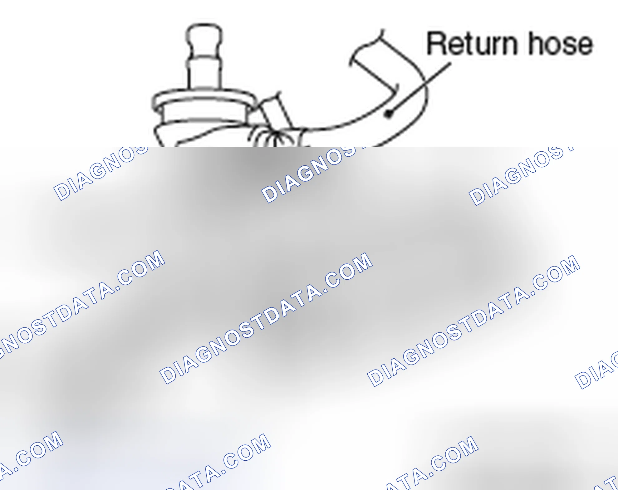 Scheme 30: >> B << RETURN HOSE INSTALLATION
