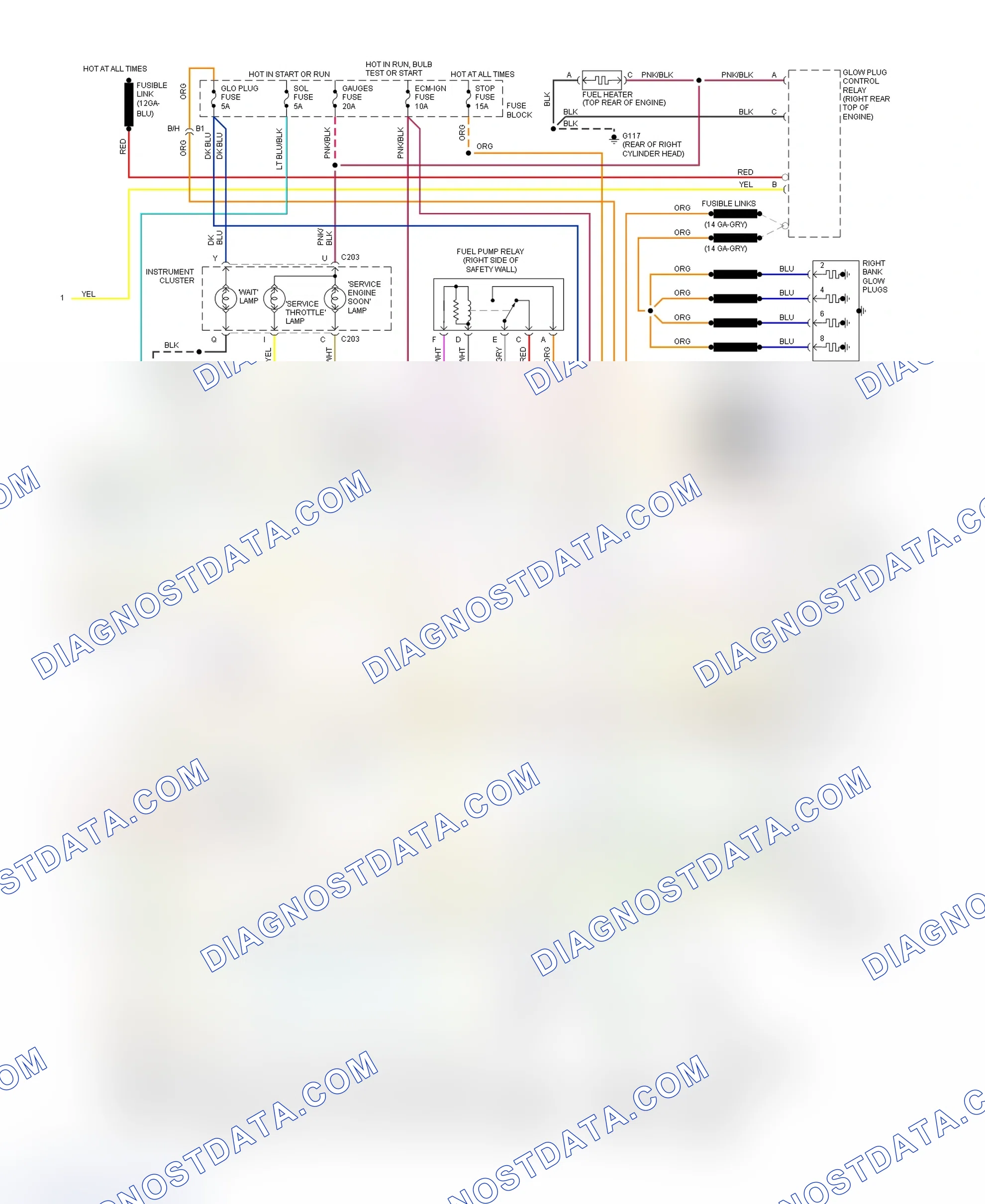 Scheme 387: Wiring Diagram For Blazer, Pickup, Sierra, Suburban & Yukon With M/T (2 Of 2)