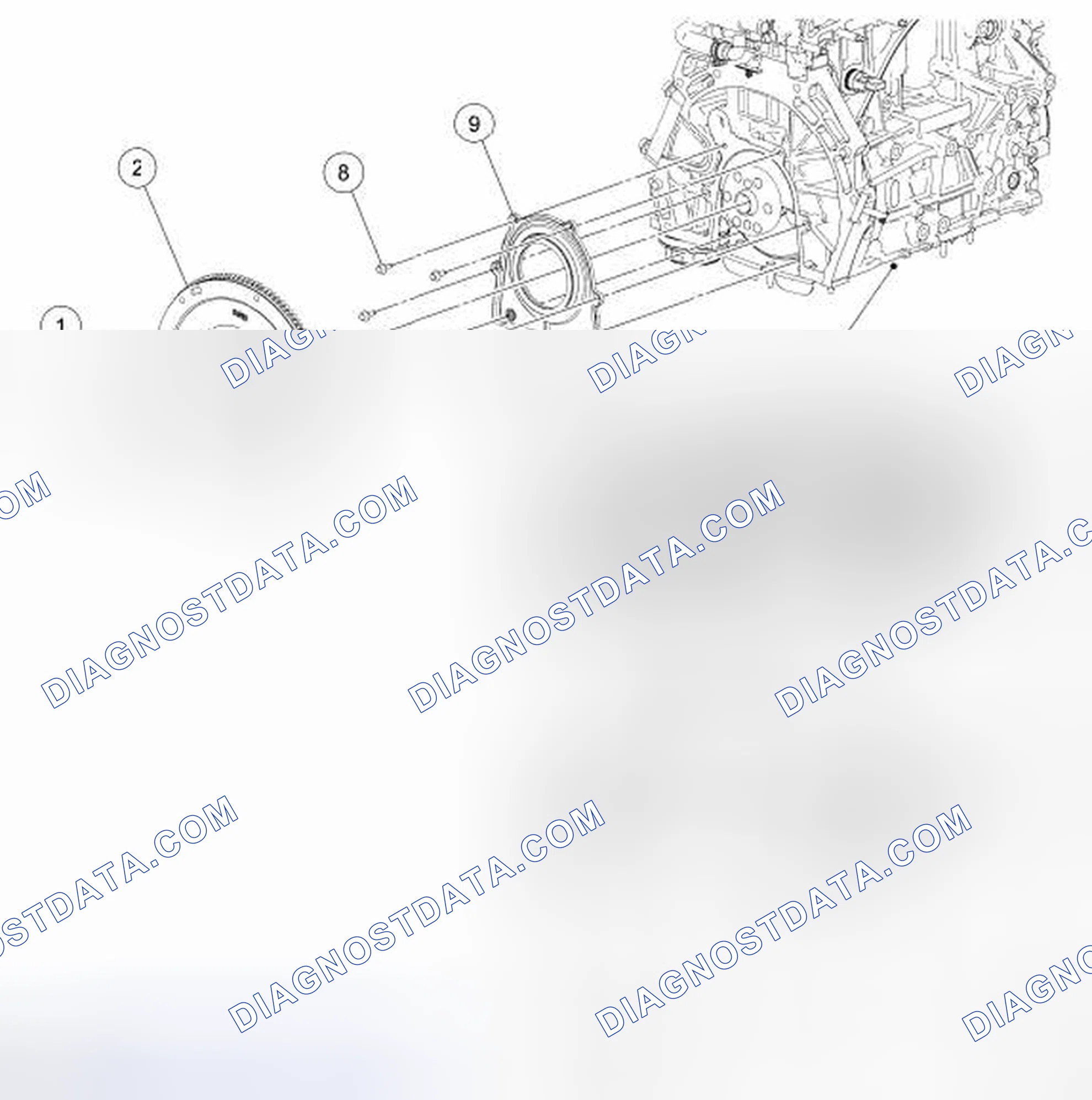 Scheme 4: Flexplate and Crankshaft Rear Seal With Retainer Plate