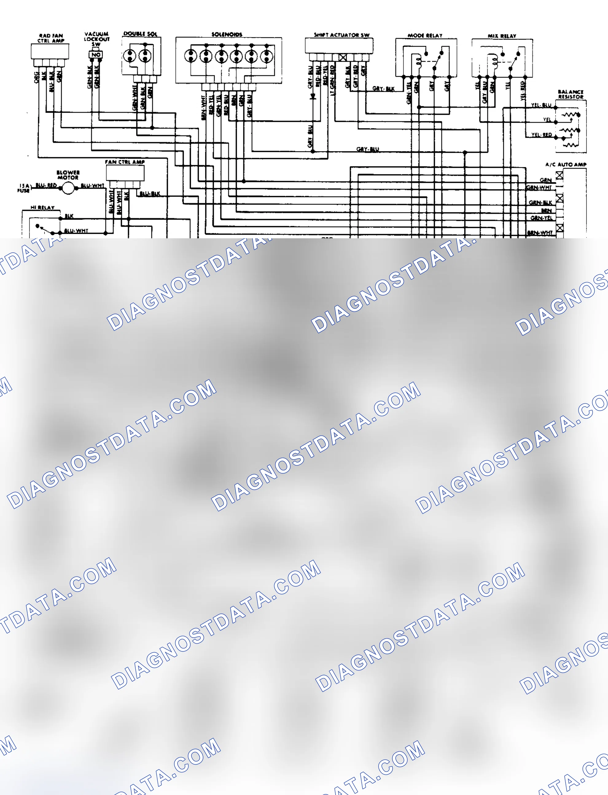 Scheme 12: Automatic A/C-Heater Systems Wiring Diagram