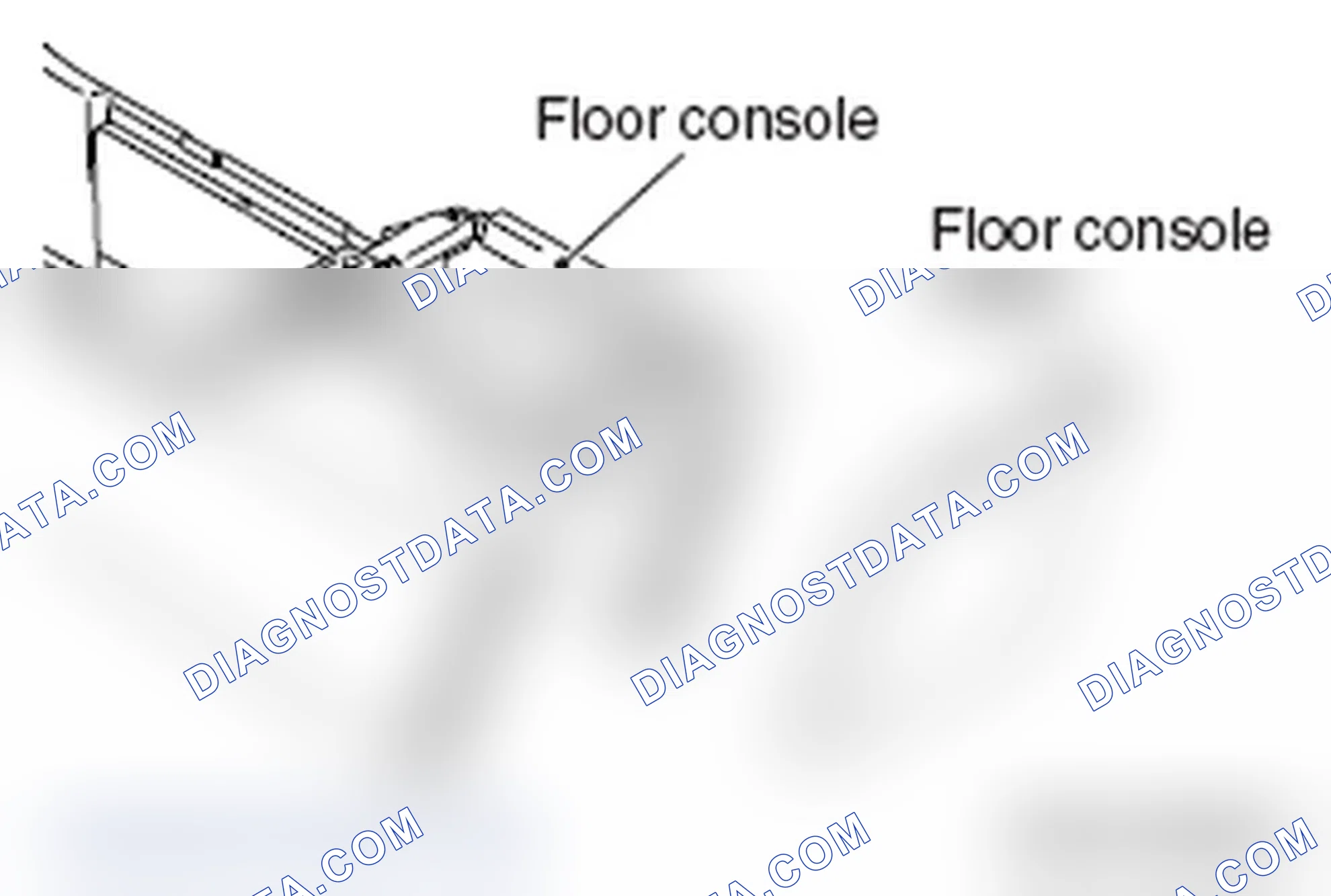 Scheme 10: >> B << FLOOR CONSOLE COVER REASSEMBLY