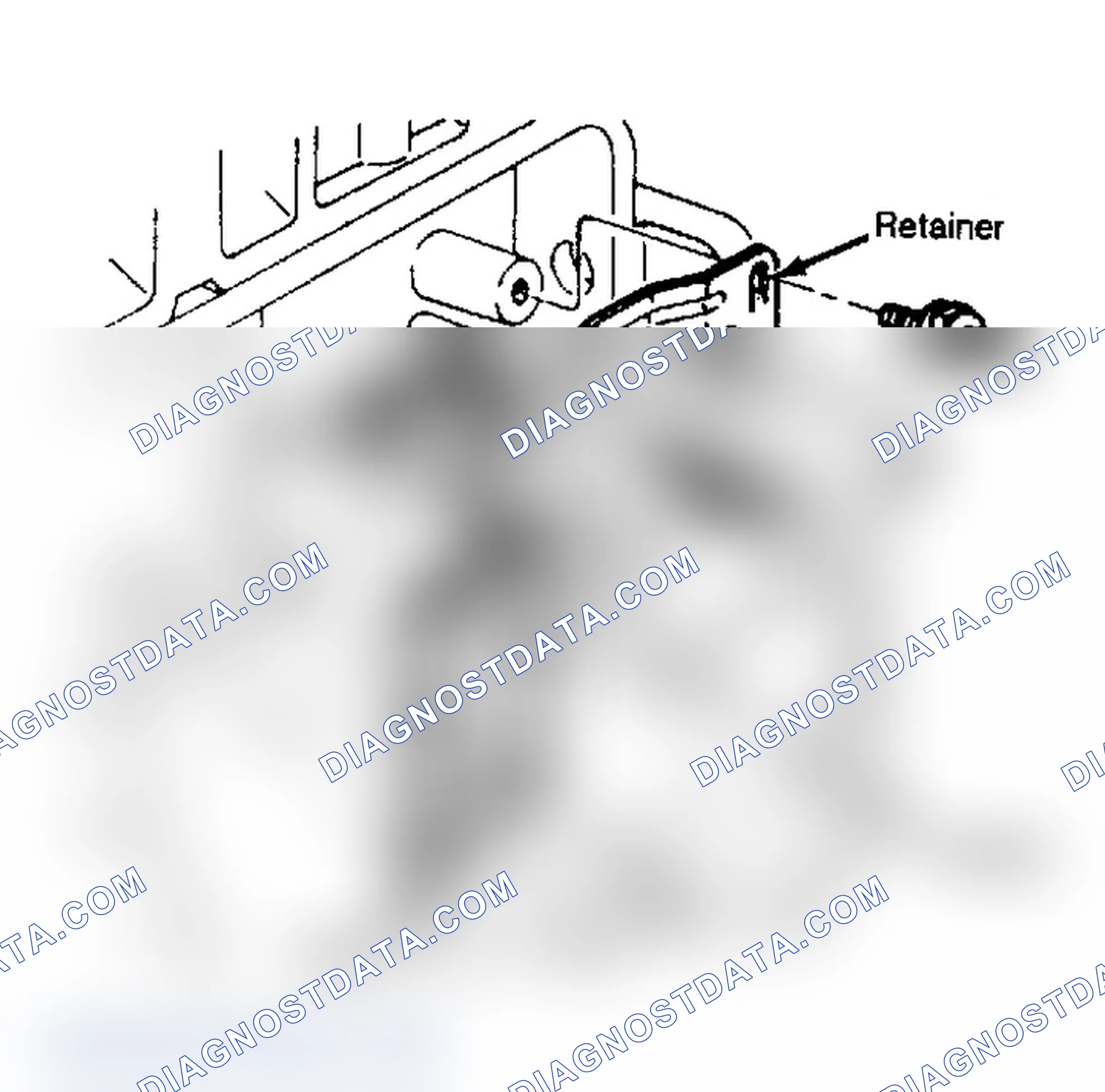 Scheme 25: Exploded View of Lifter Retainer Assembly Lifter, guide and retainer shown.