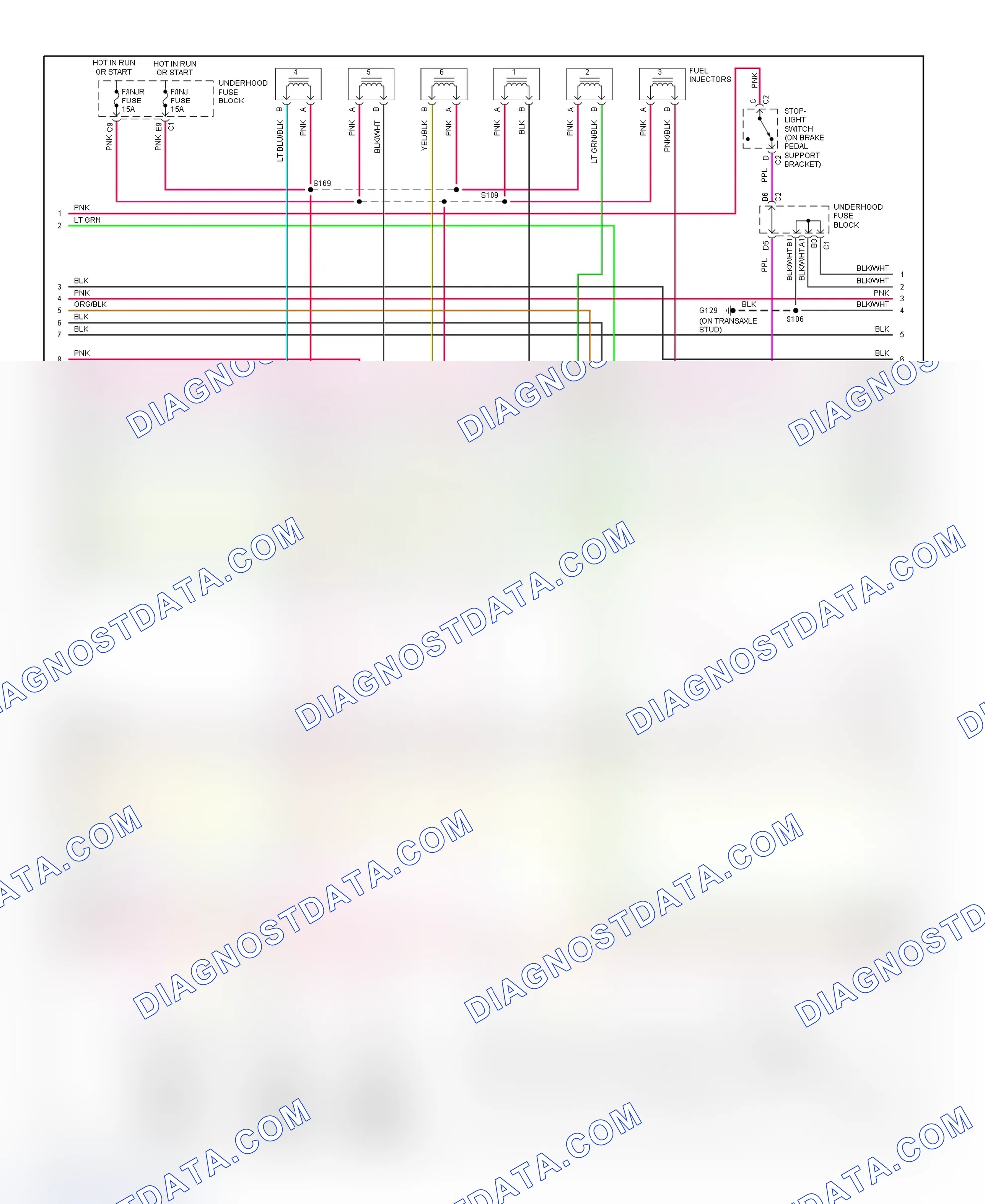 Scheme 122: PCM Wiring Diagram (Intrigue - 3.5L - 2 Of 4)