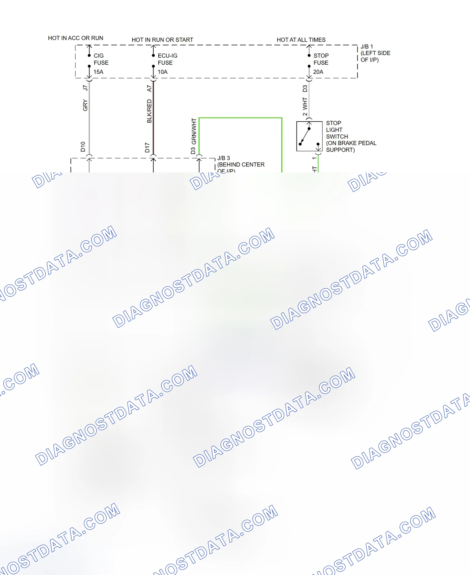Scheme 91: Shift Interlock System Wiring Diagram (GS300)
