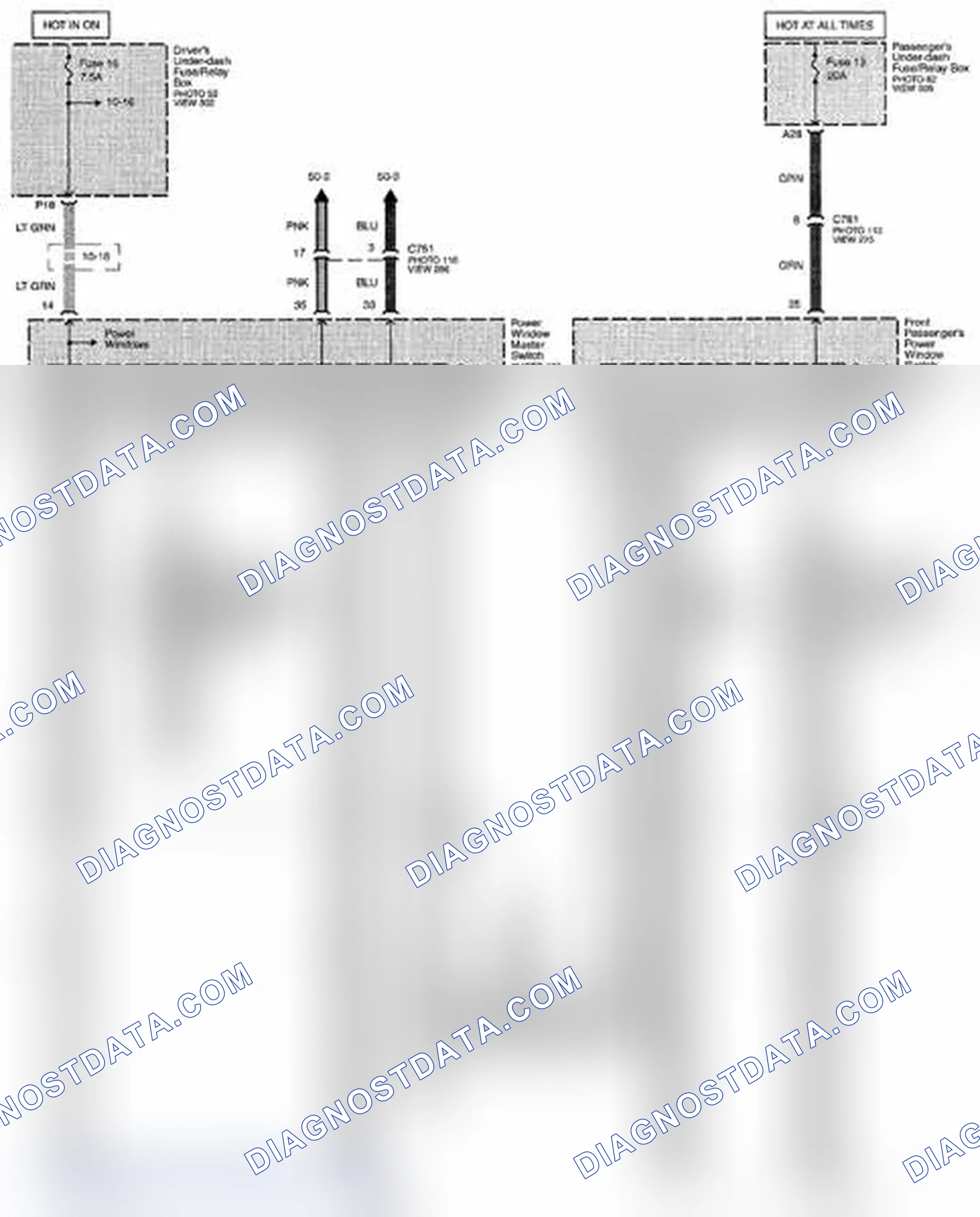 Scheme 213: Rear Window/Power Mirror Defoggers Circuit Diagram (Page 64-1)