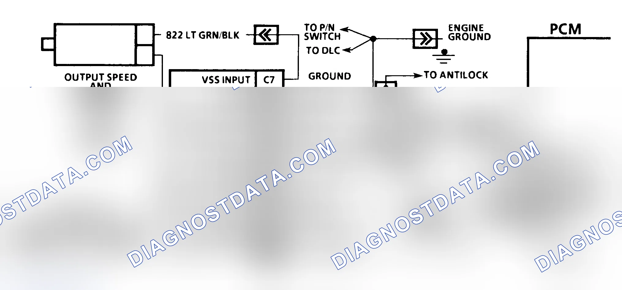 Scheme 178: DTC 16 Schematic ("C" & "K" Series) Vehicle Speed Signal Buffer Fault