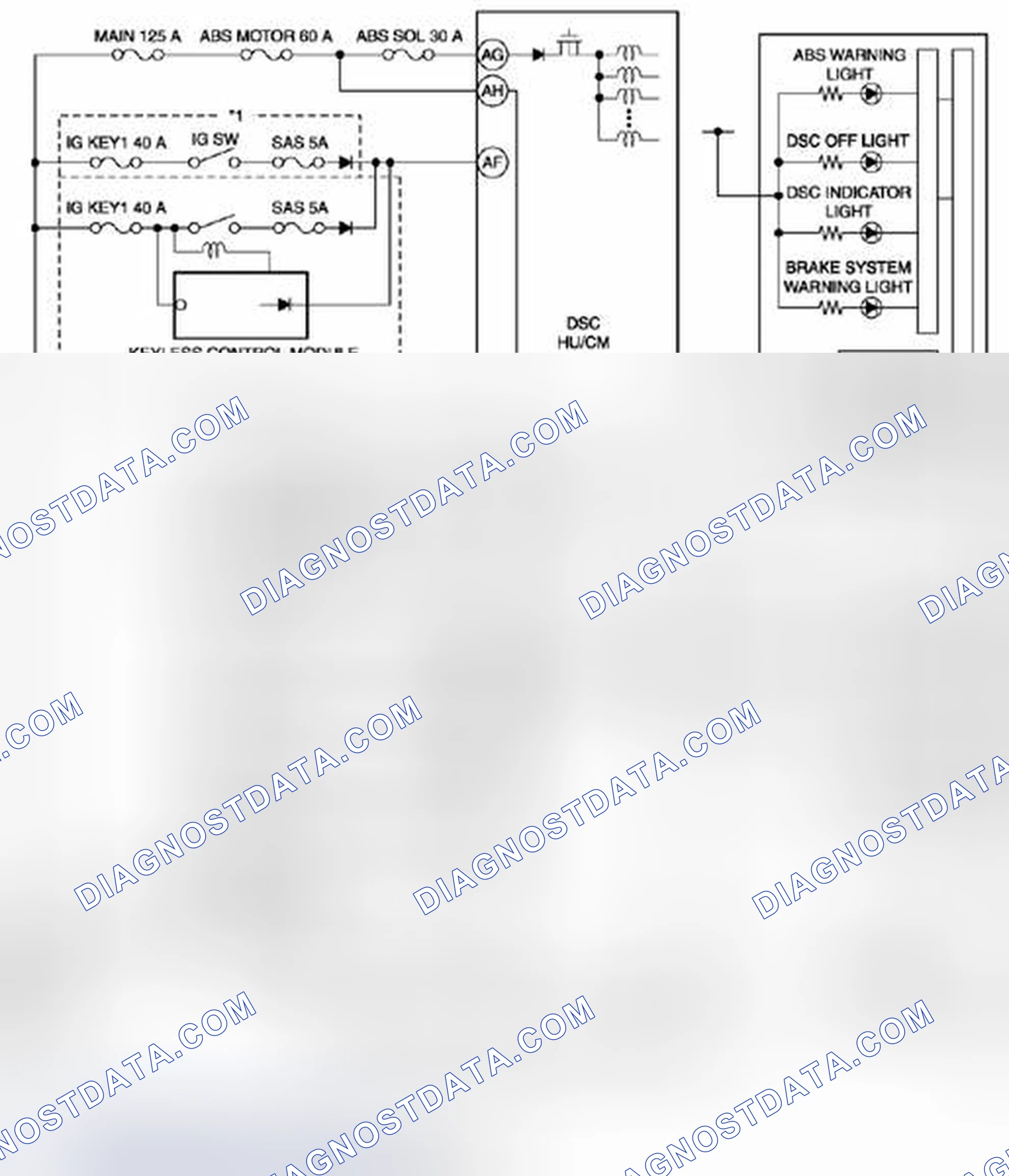 Scheme 1: Dynamic Stability Control System Wiring Diagram