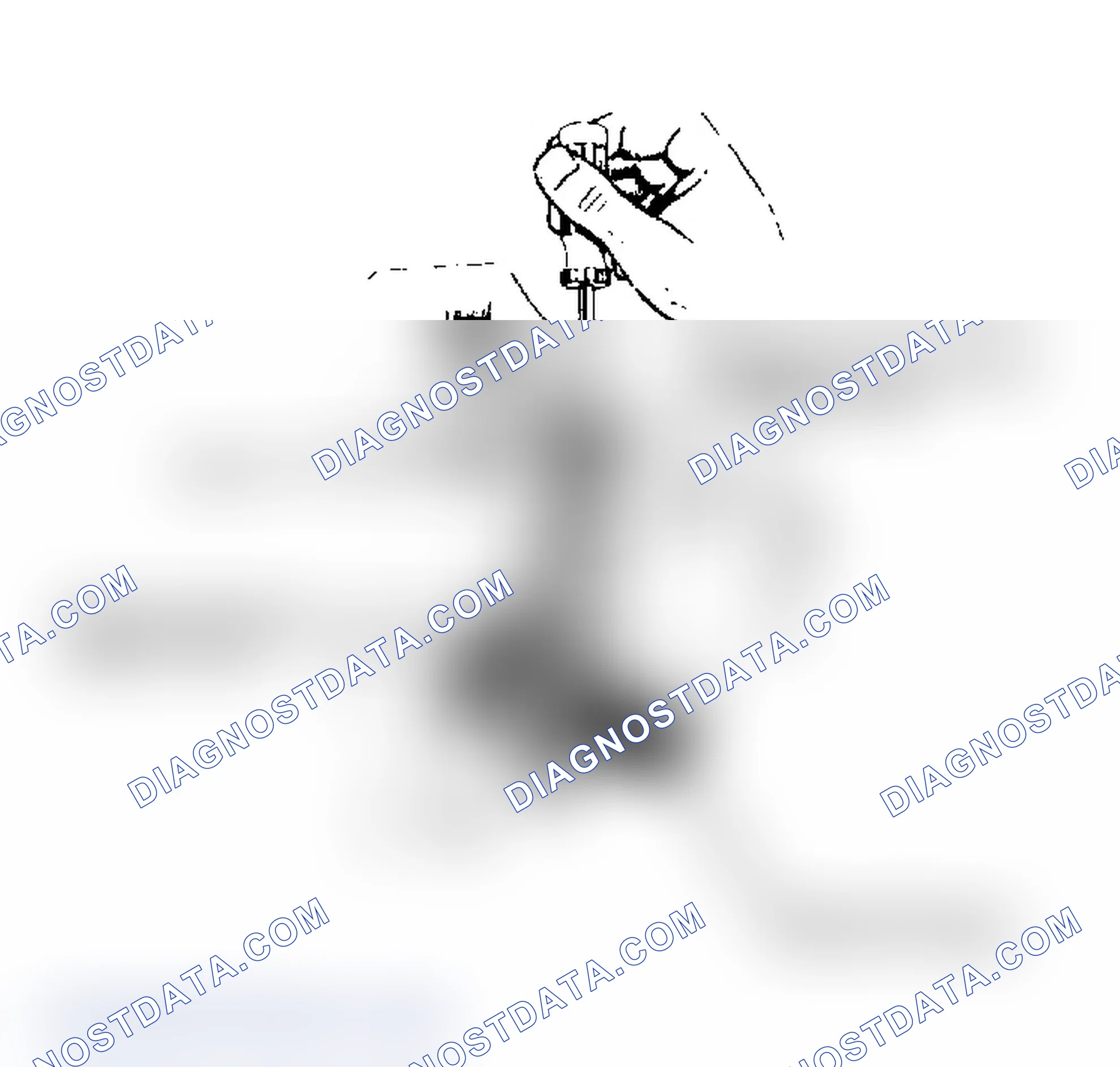 Scheme 11: Positioning Idle Air Bleed Valve Hold gauging tool down lightly.