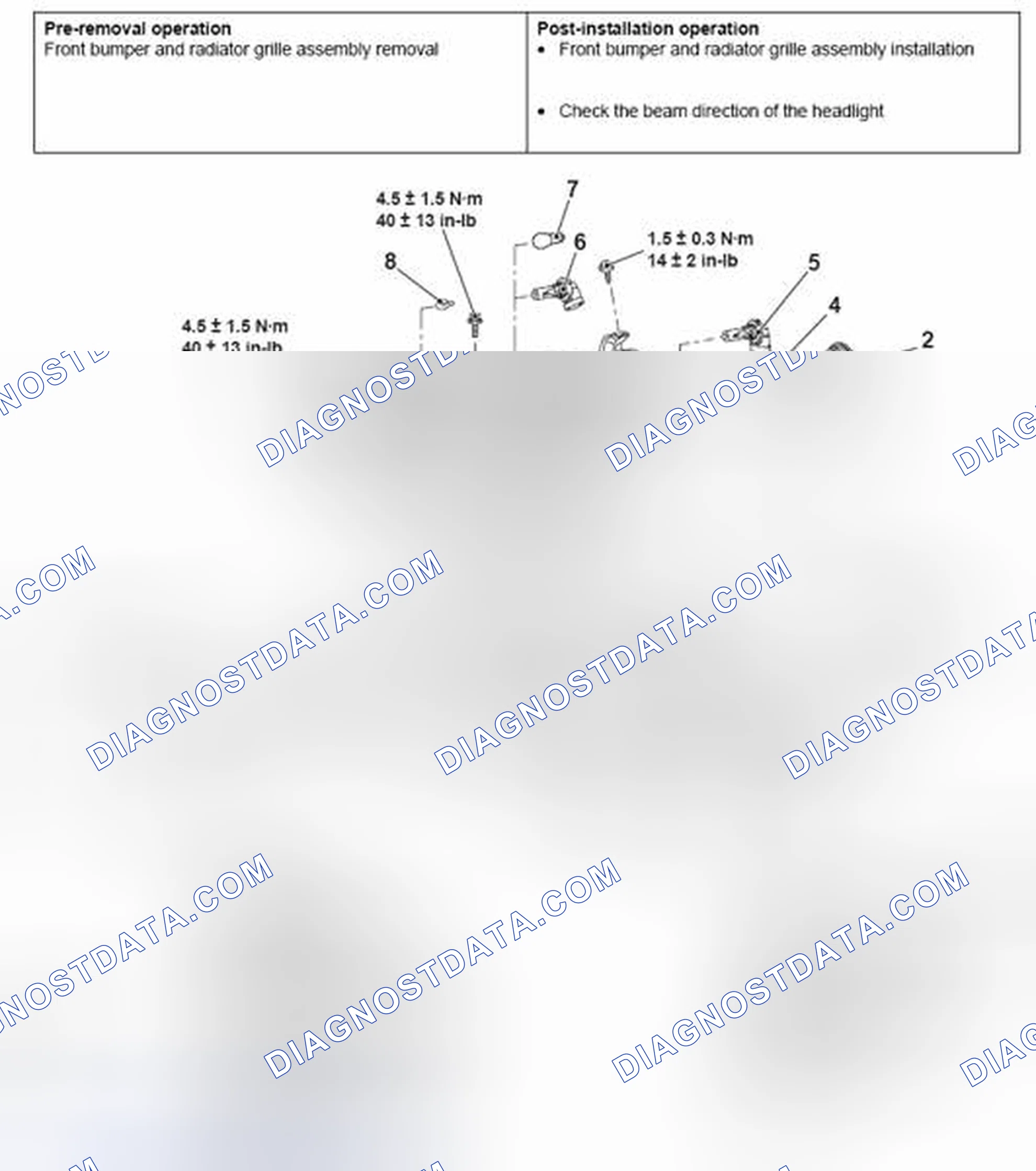Scheme 64: HEADLIGHT REMOVAL AND INSTALLATION