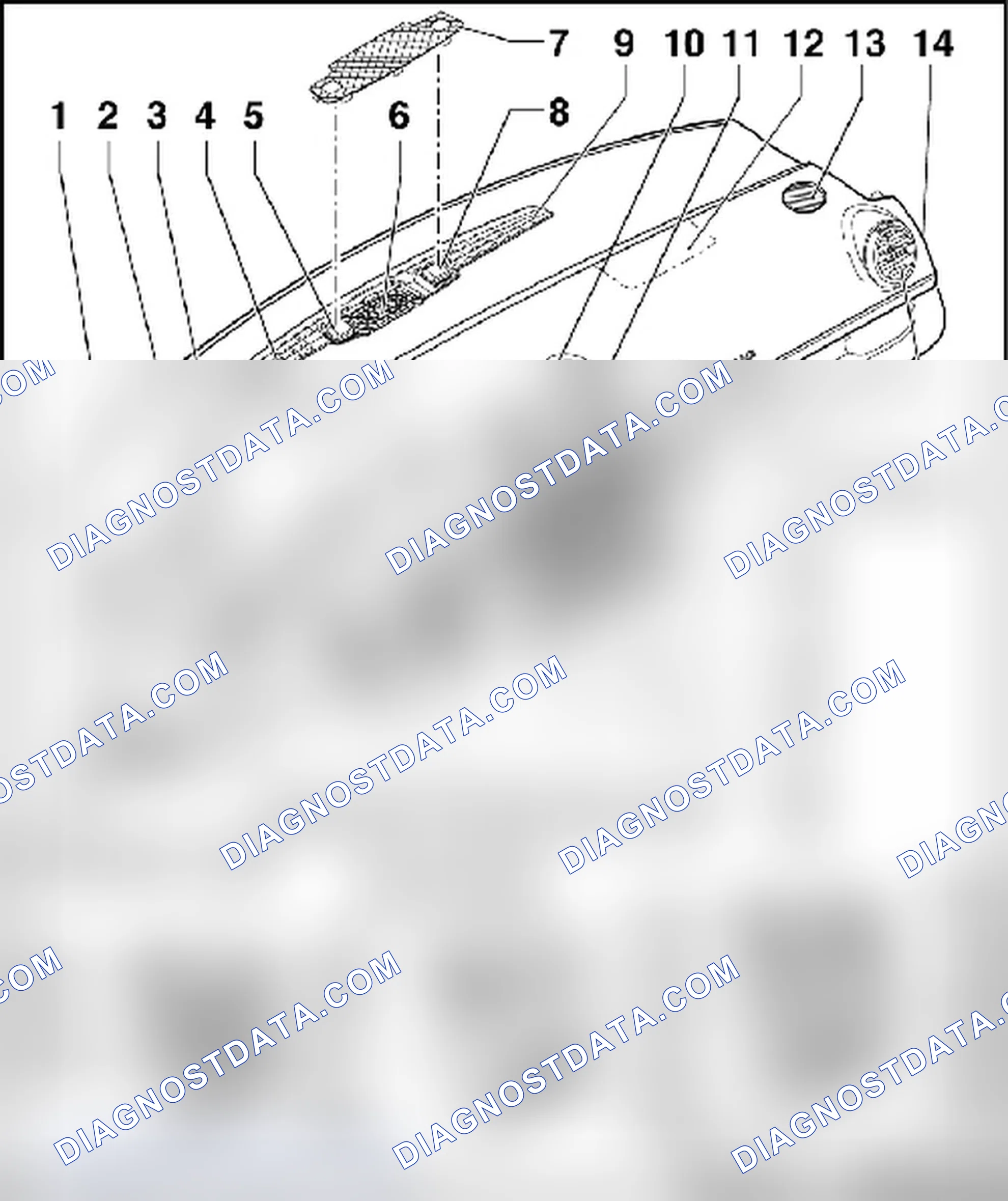 Scheme 6: INSTRUMENT PANEL COMPONENT LOCATION OVERVIEW