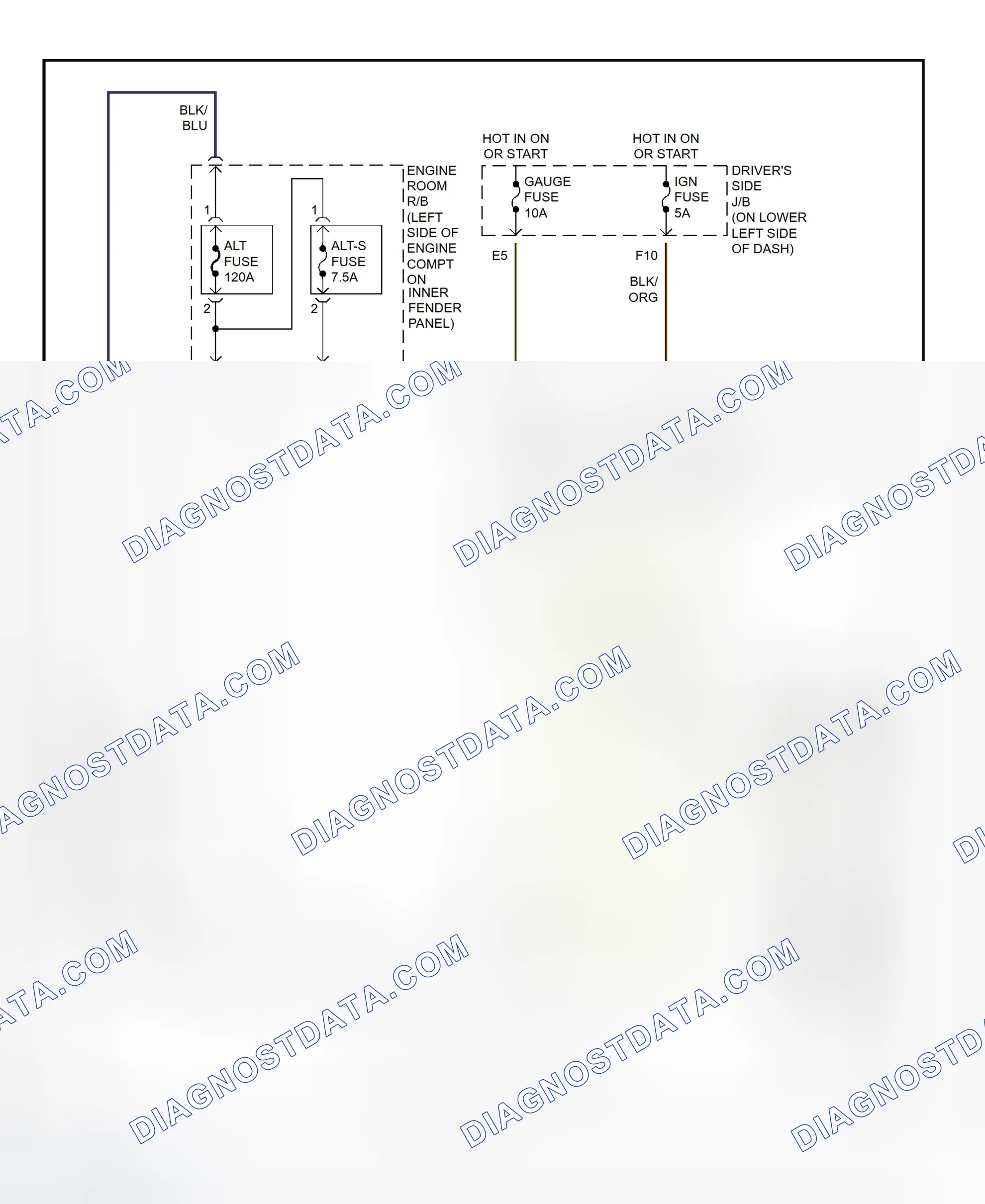 Scheme 14: Charging System Wiring Diagram (Tundra)