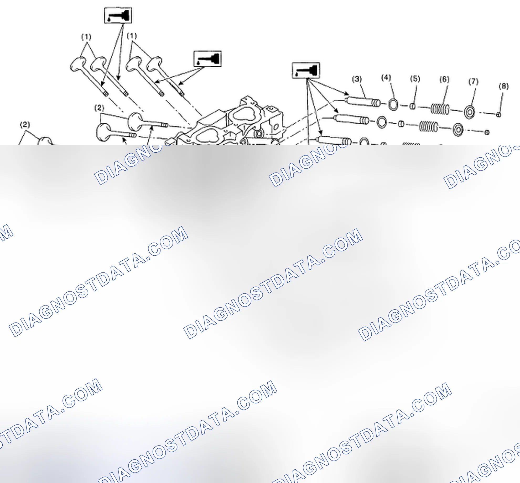 Scheme 73: Identifying Cylinder Head And Valve Assembly Components