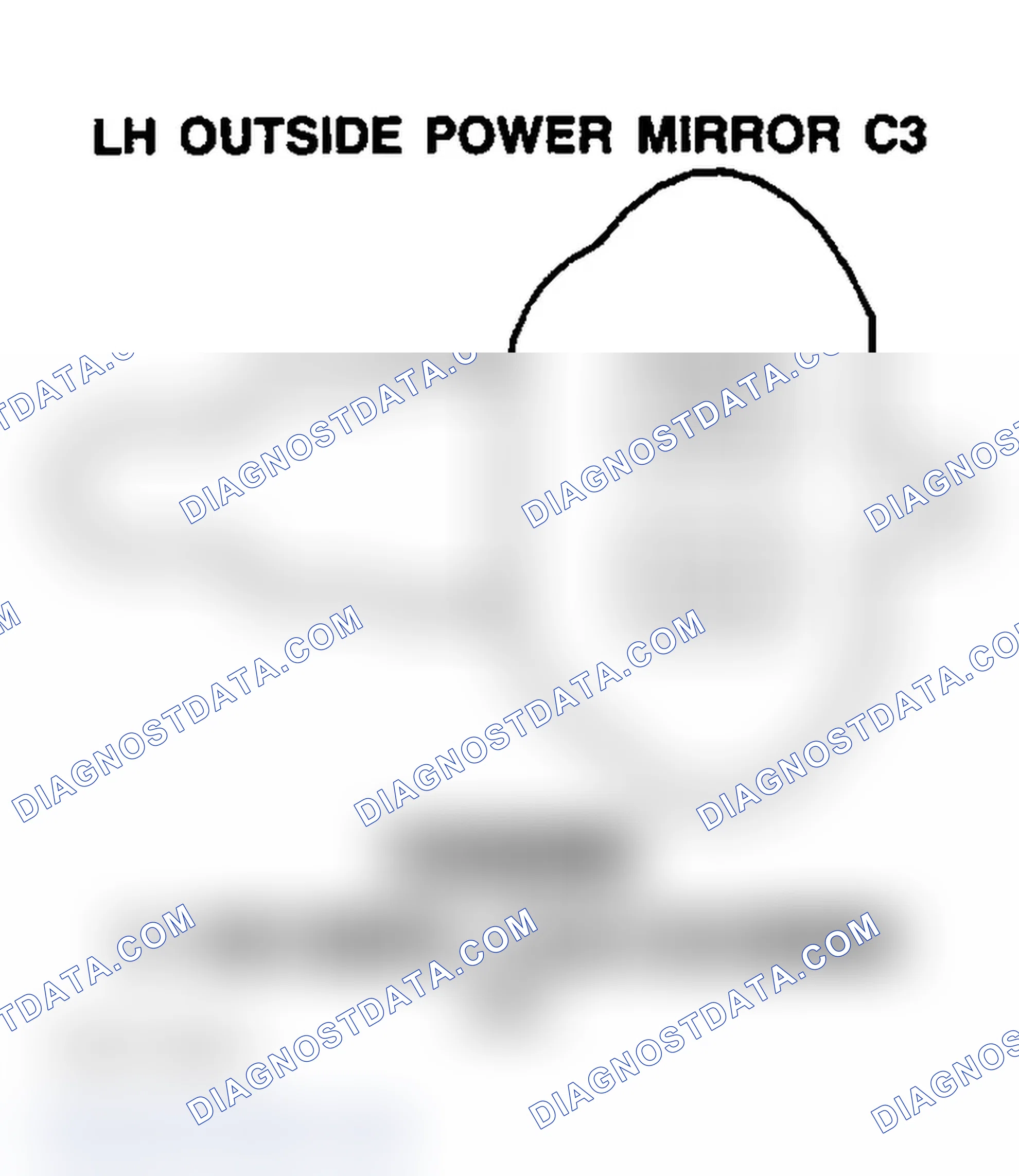 Scheme 175: OUTSIDE POWER MIRROR (LEFT-HAND) C3