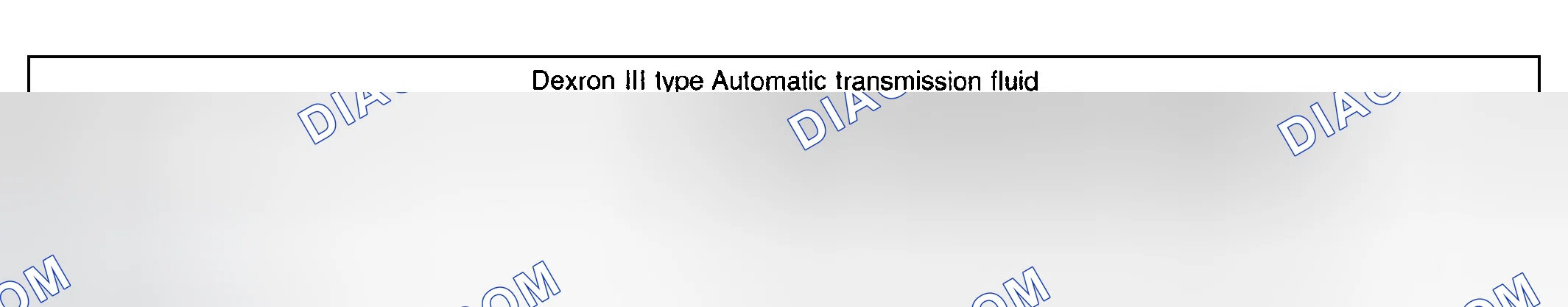 Scheme 721: Specifying Automatic Transmission Fluid Capacity