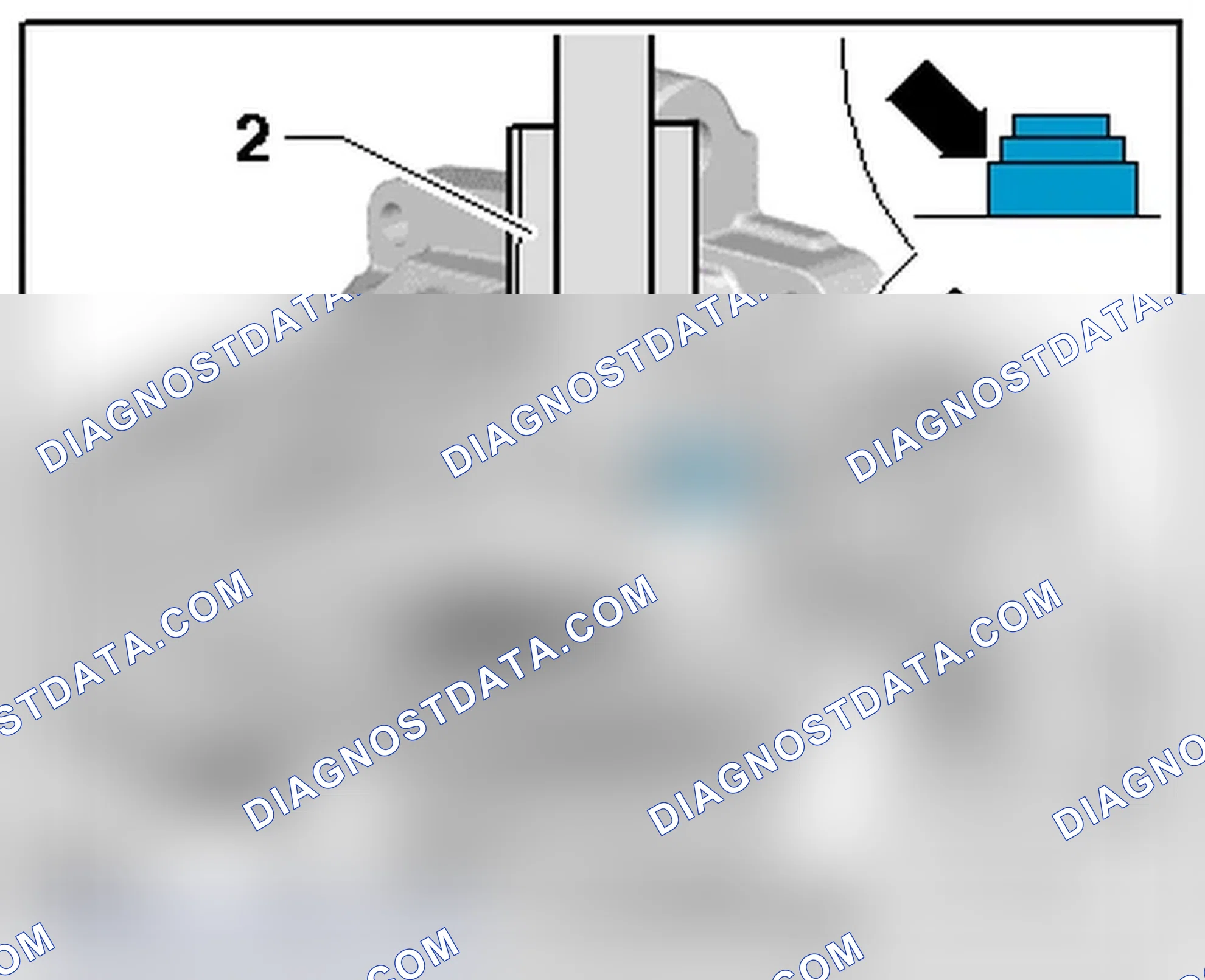 Scheme 247: INSTALLED DIMENSION FOR THE LARGE LOCKING BUSHING -1- INSIDE THE TRANSMISSION COVER
