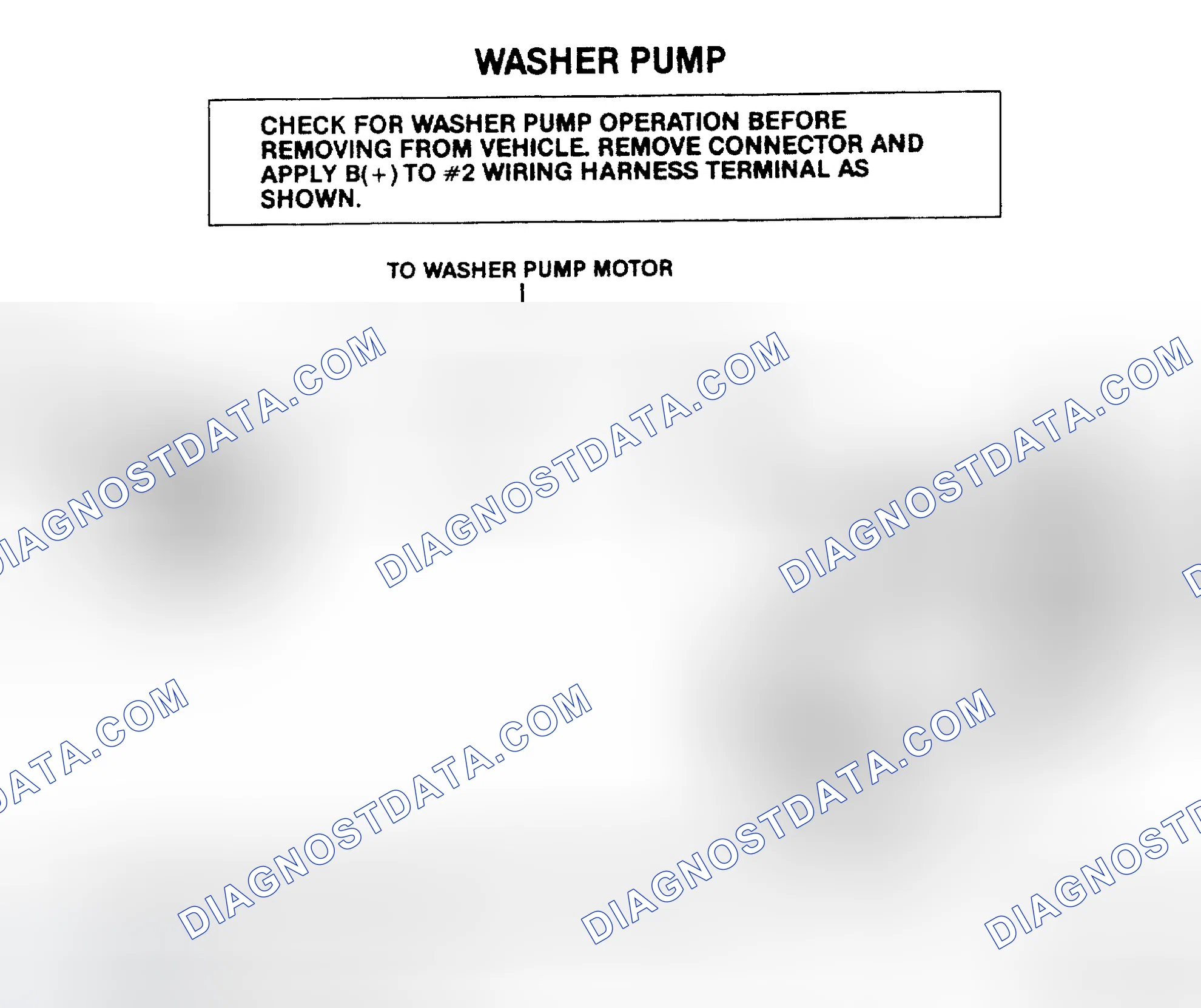Scheme 1: FRONT - WASHER PUMP