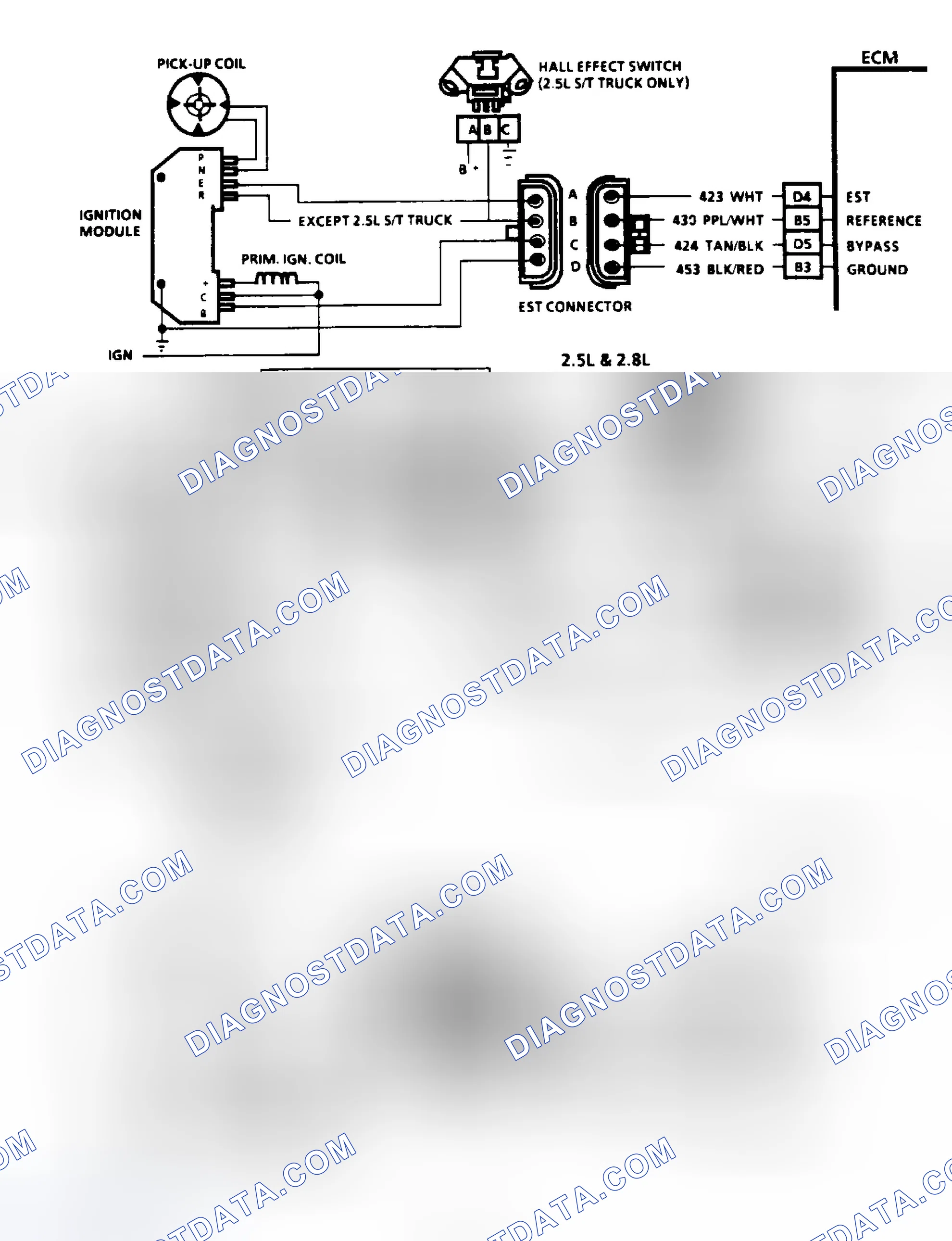 Scheme 69: Code 42: EST With HEI Ignition Circuit Diagram