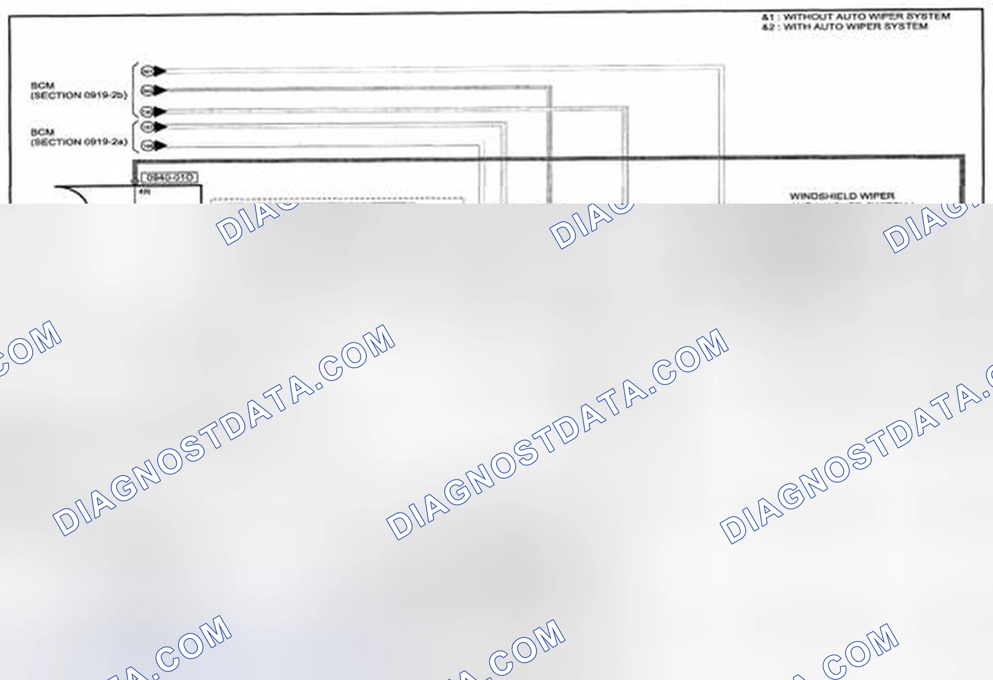 Scheme 336: Wiper And Washer Wiring Diagram - 0919-2c (1 Of 2)