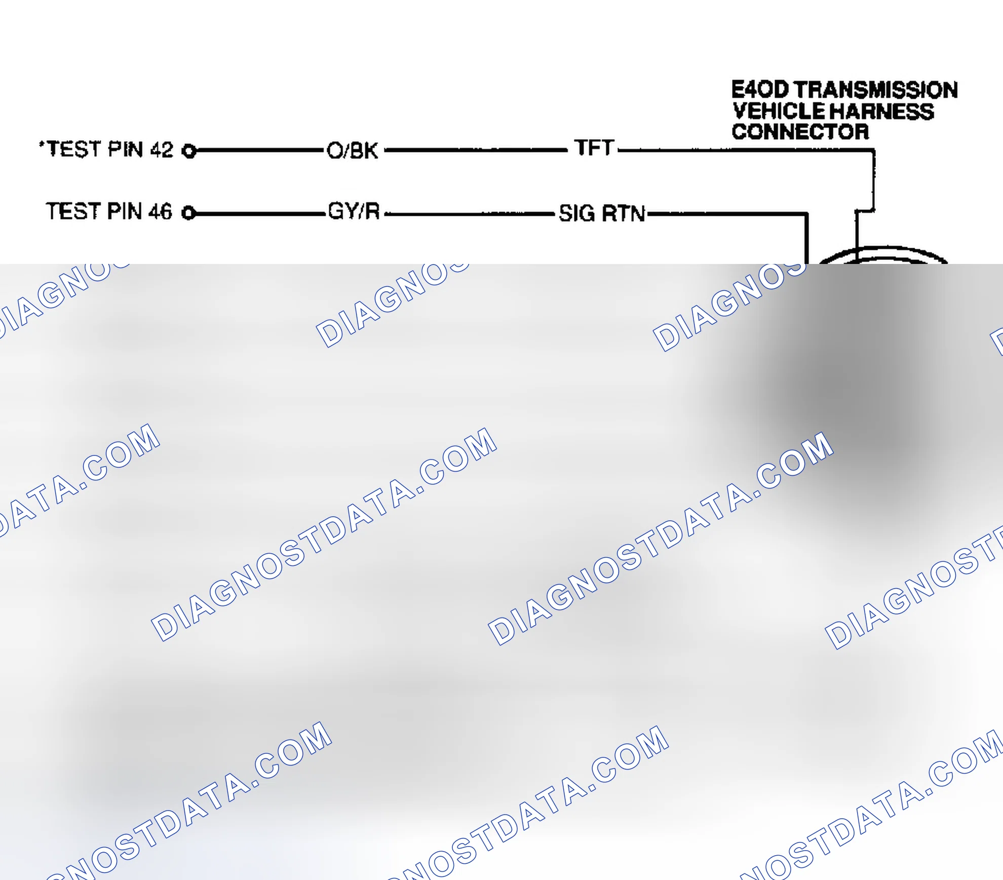 Scheme 36: E4OD Transmission Circuit & Wiring Connector Terminals
