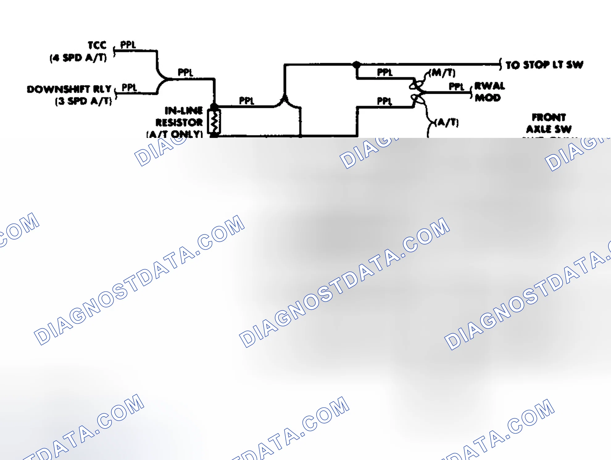 Scheme 2: Transfer Case Circuit (1988)
