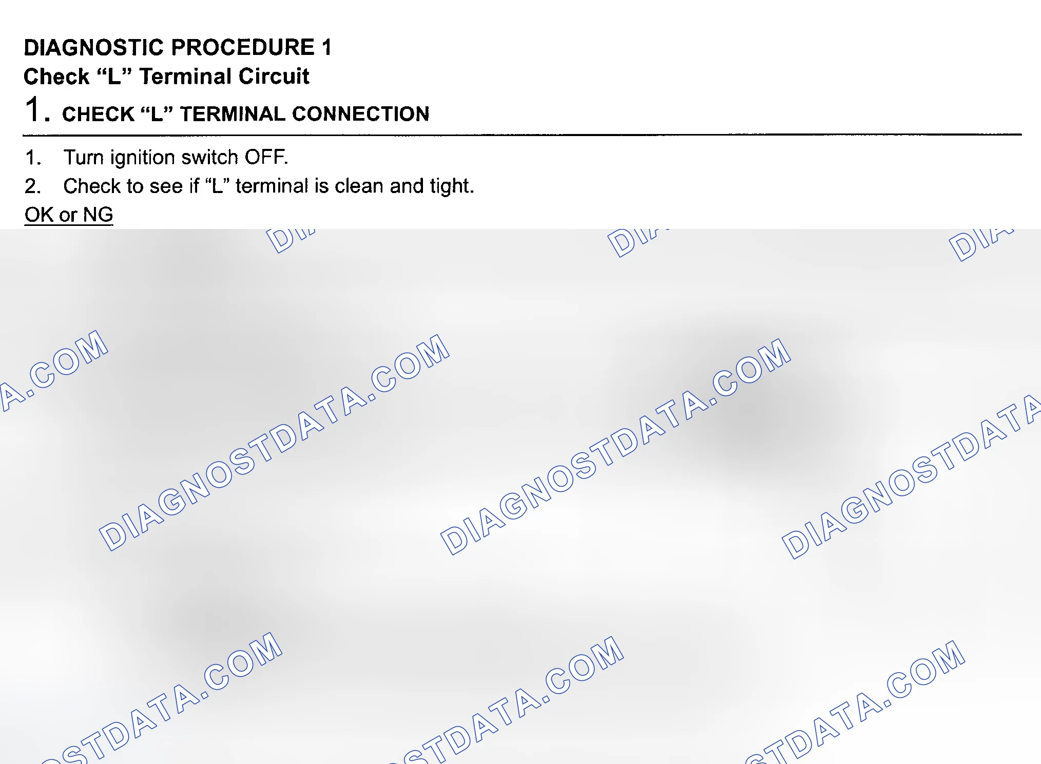 Scheme 3: DIAGNOSTIC PROCEDURE 1