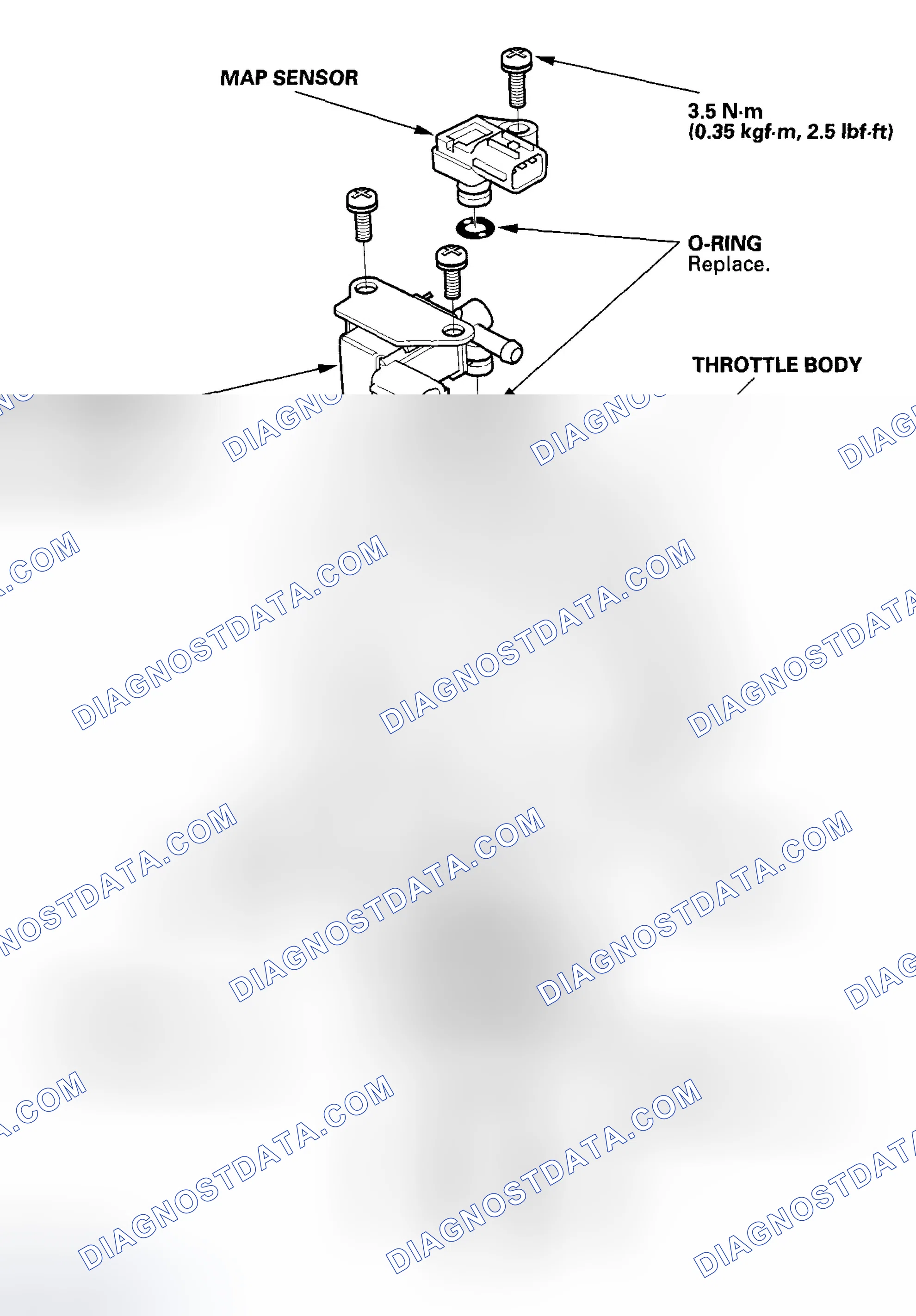 Scheme 304: Throttle Body Disassembly/Reassembly